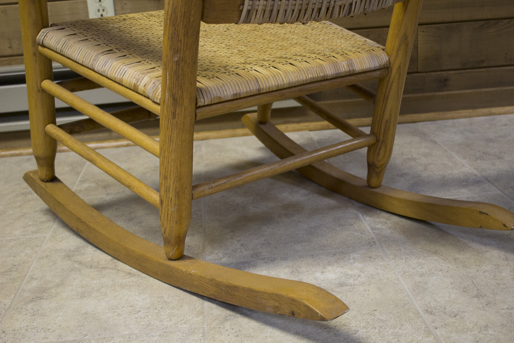 Carolina Rocker Oak and Cane Rocking Chair