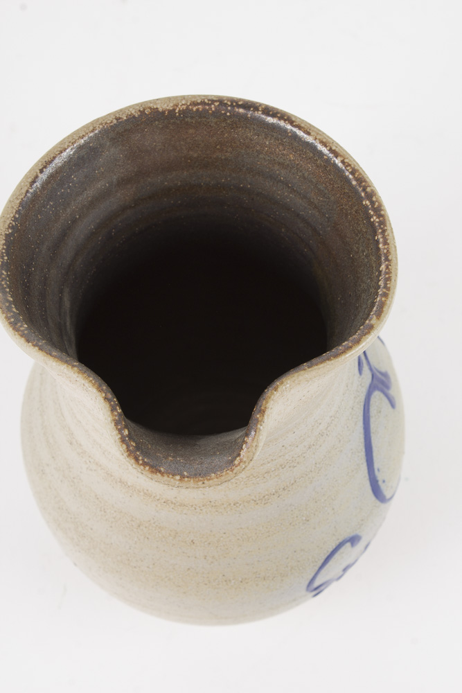 Stoneware Pottery Bowl and Pitcher