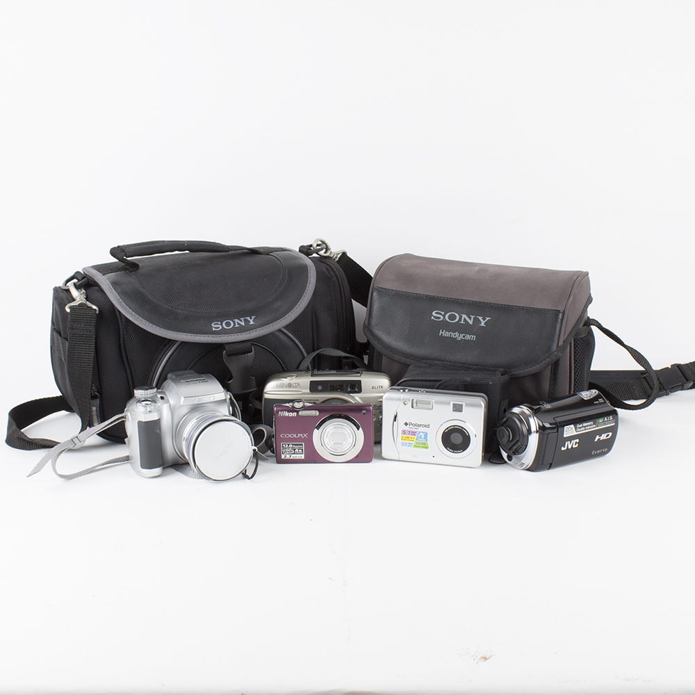Collection of Digital Cameras and Camcorders