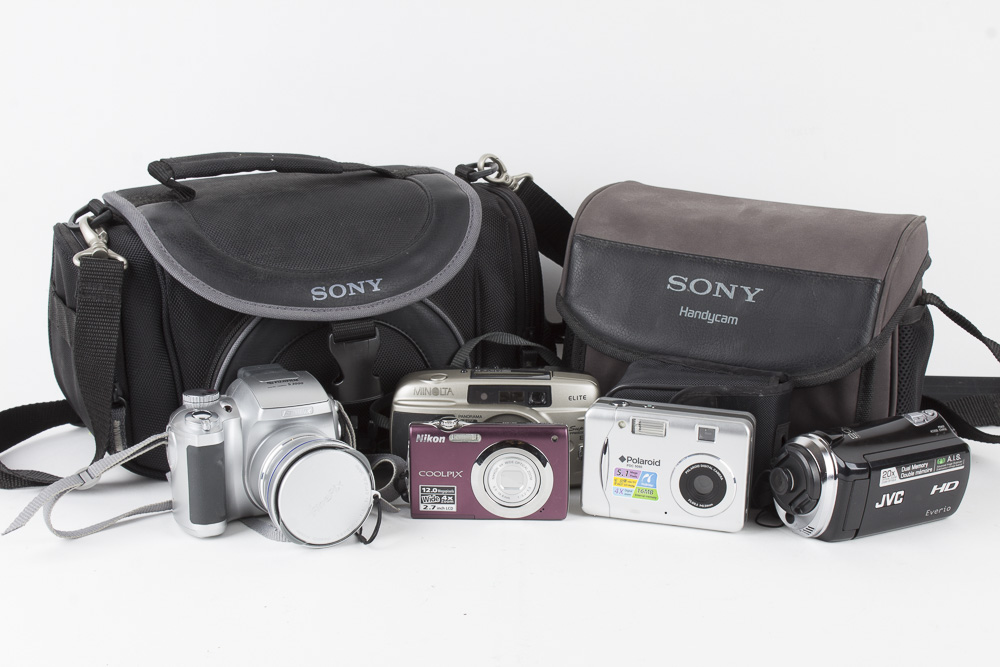 Collection of Digital Cameras and Camcorders