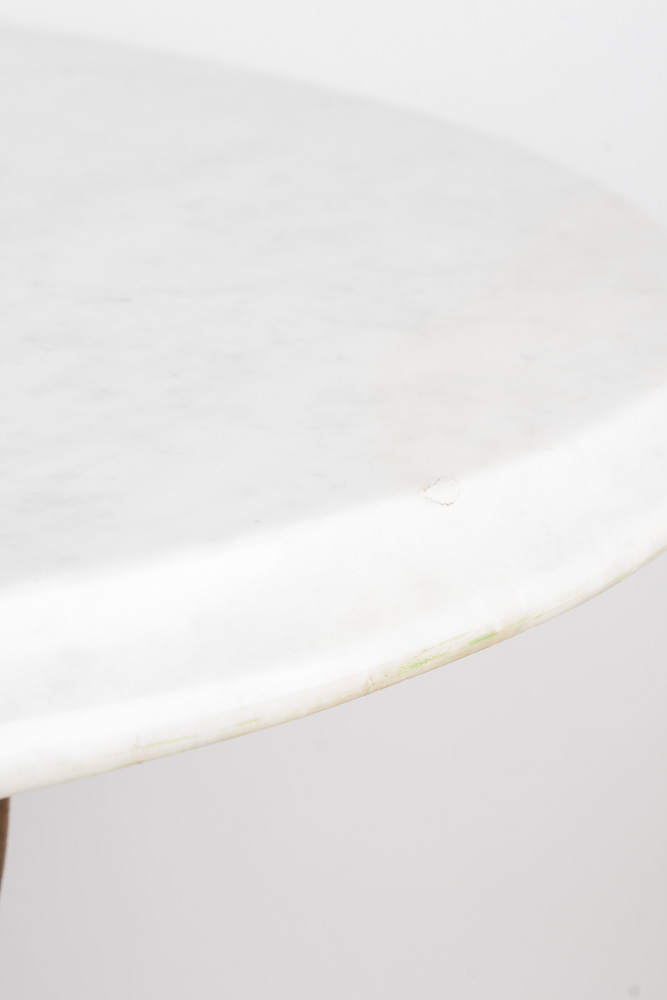 Eastlake Style Marble Top Accent Table