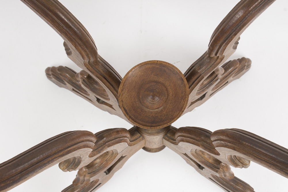 Eastlake Style Marble Top Accent Table