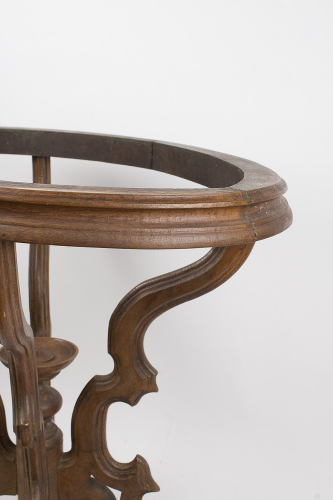 Eastlake Style Marble Top Accent Table