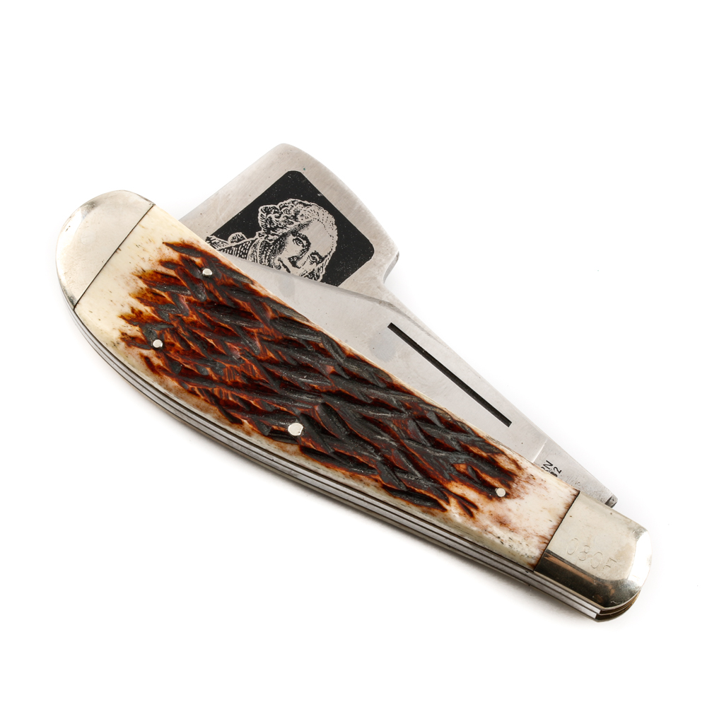 1982 Elk Horn Cherry Tree Chopper Knife