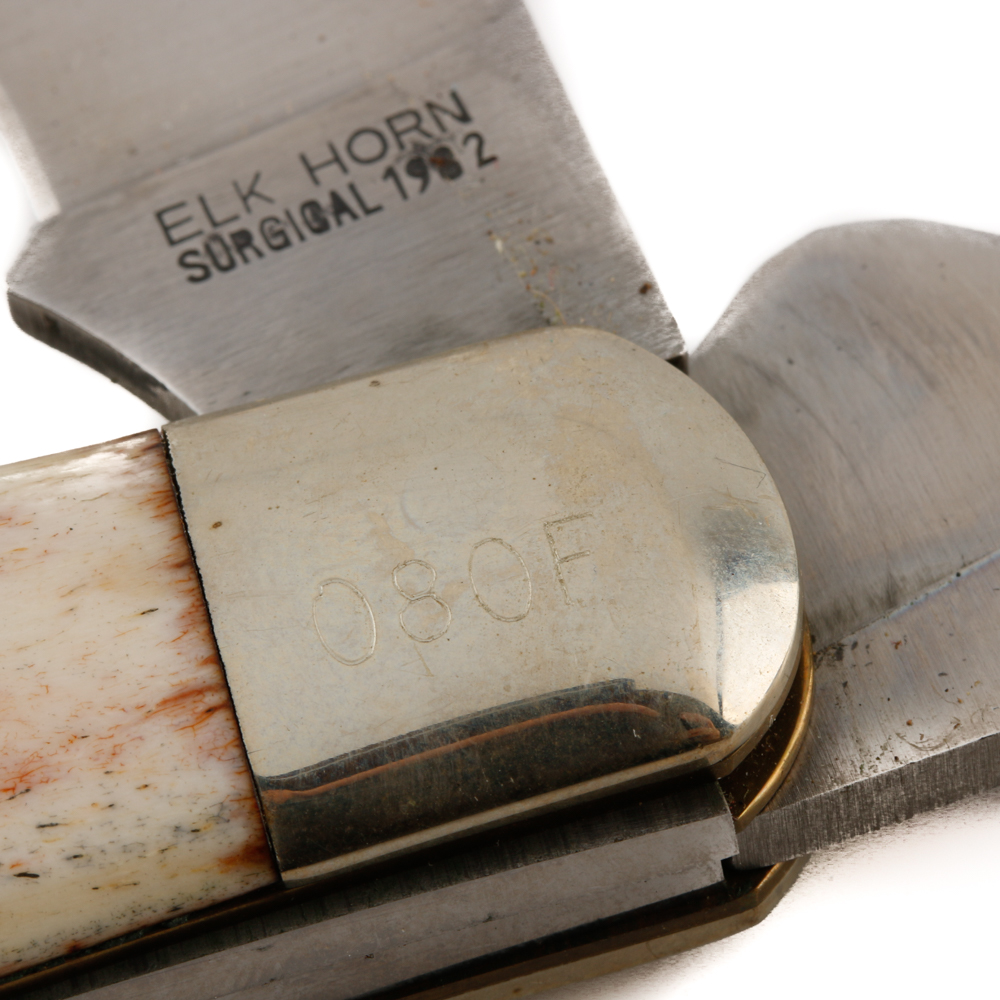 1982 Elk Horn Cherry Tree Chopper Knife