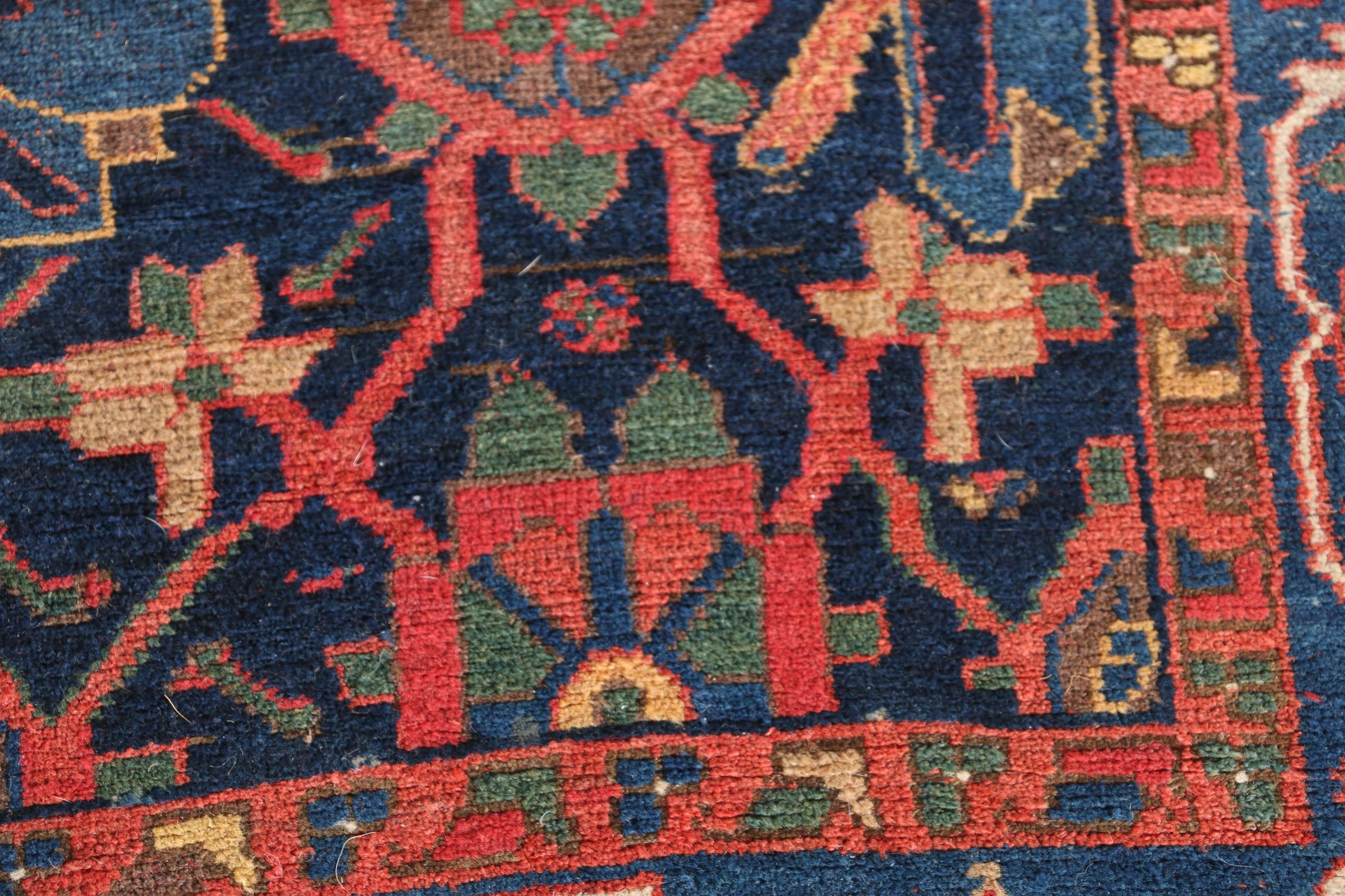 Antique Handwoven Bijar Area Rug, Circa 1890