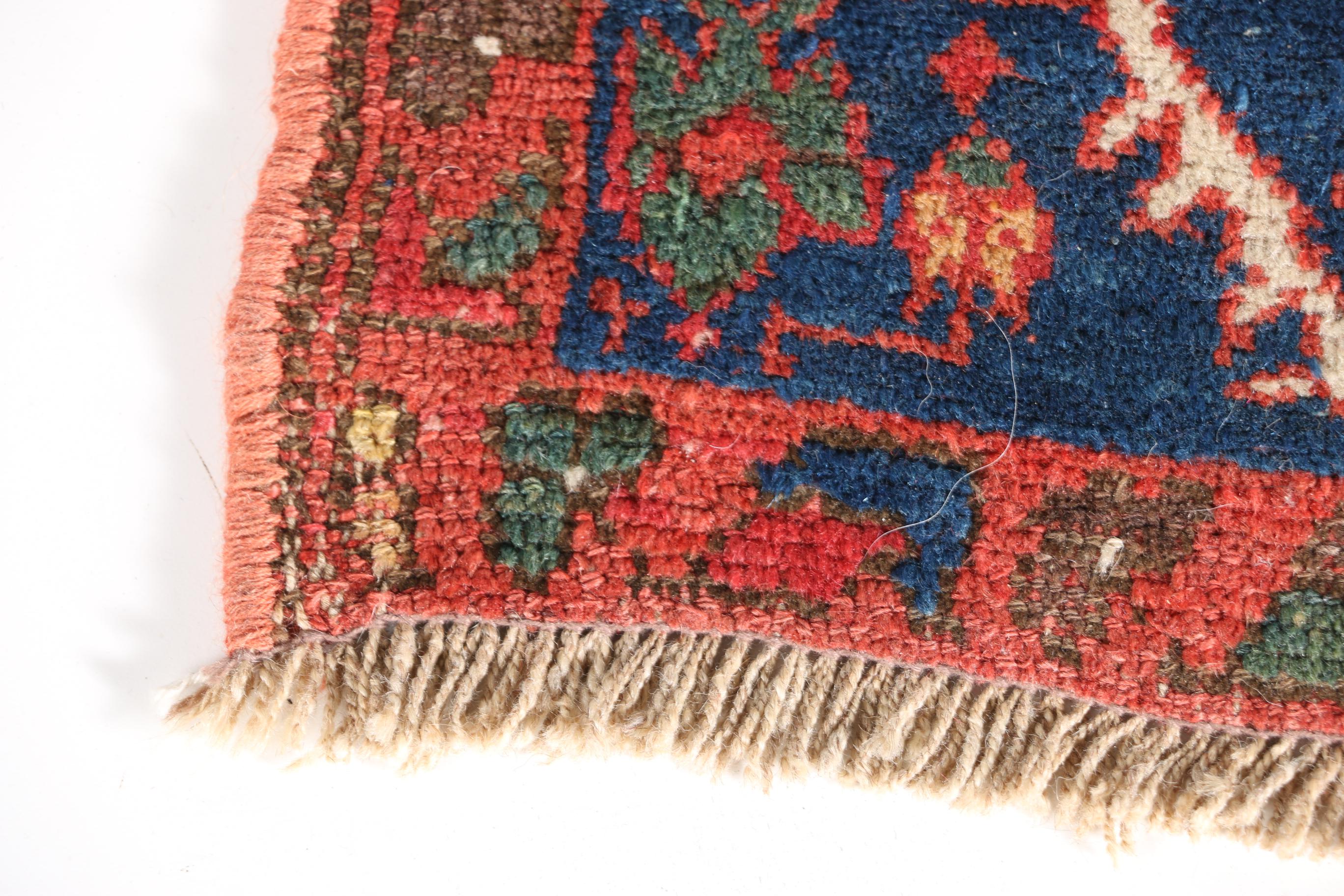 Antique Handwoven Bijar Area Rug, Circa 1890