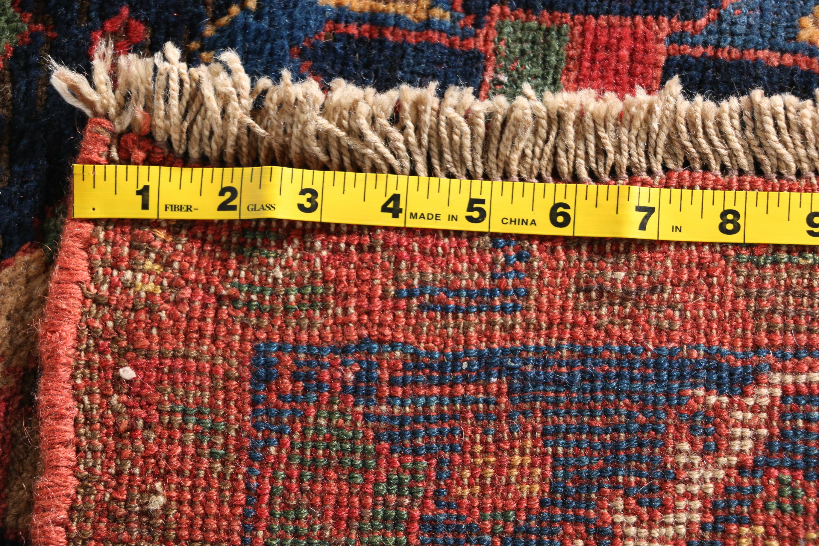 Antique Handwoven Bijar Area Rug, Circa 1890