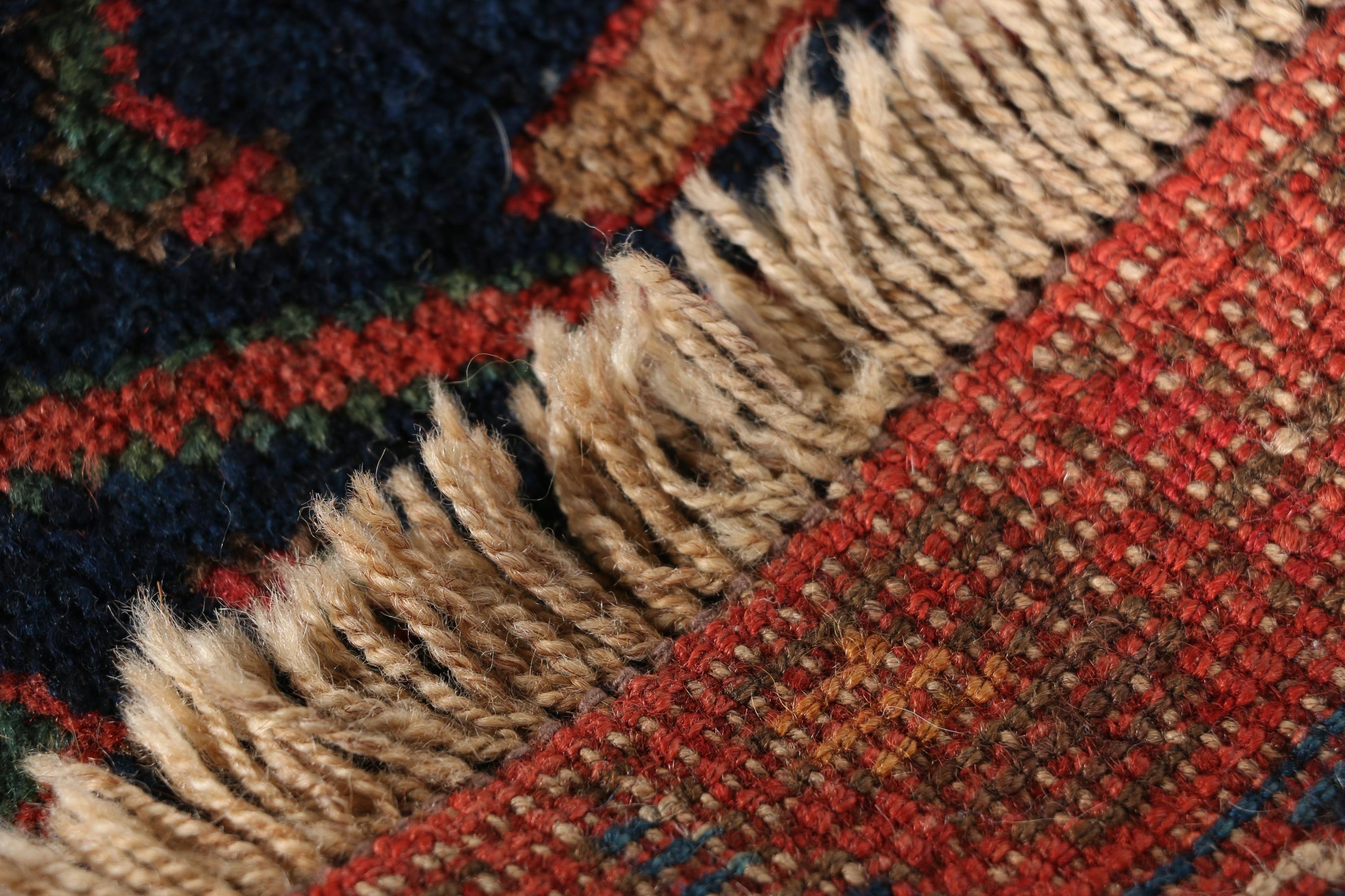 Antique Handwoven Bijar Area Rug, Circa 1890