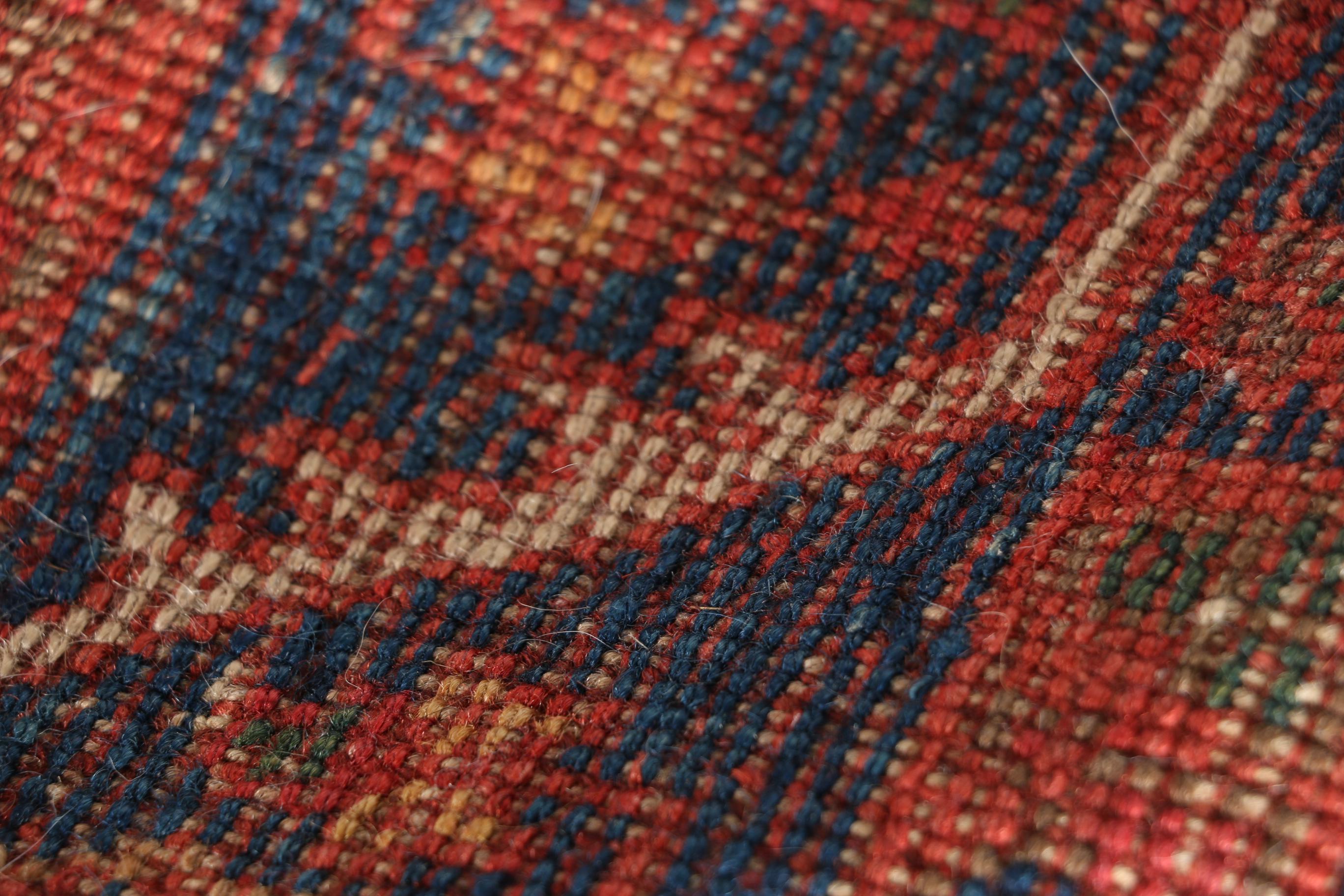 Antique Handwoven Bijar Area Rug, Circa 1890