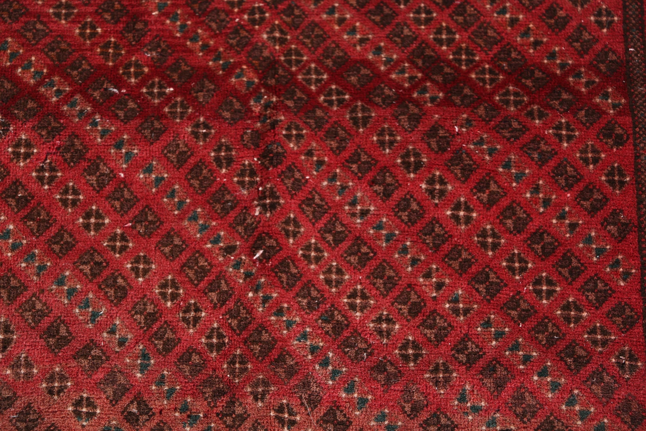 Semi-Antique Hand-Knotted Anatolian Area Rug