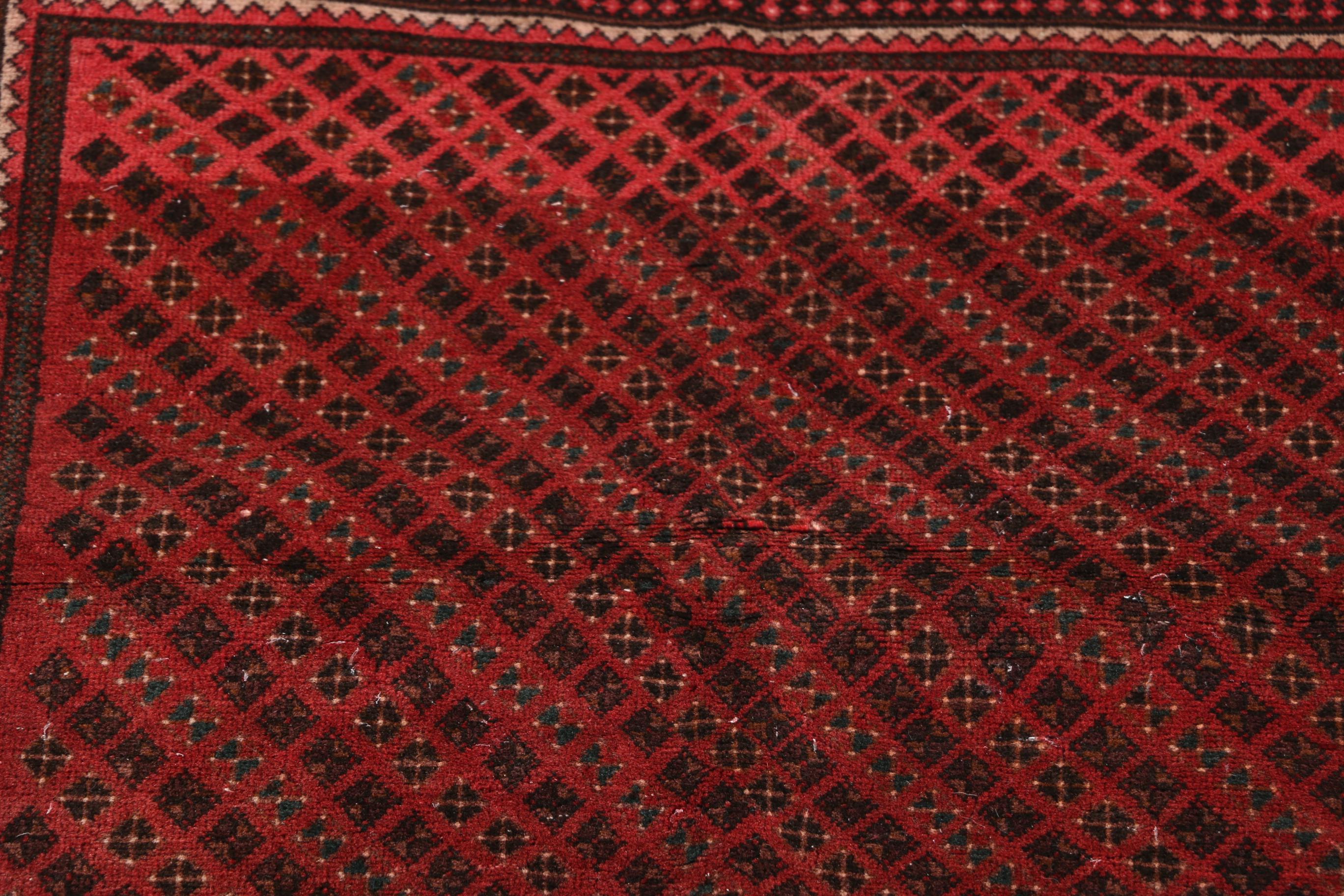 Semi-Antique Hand-Knotted Anatolian Area Rug