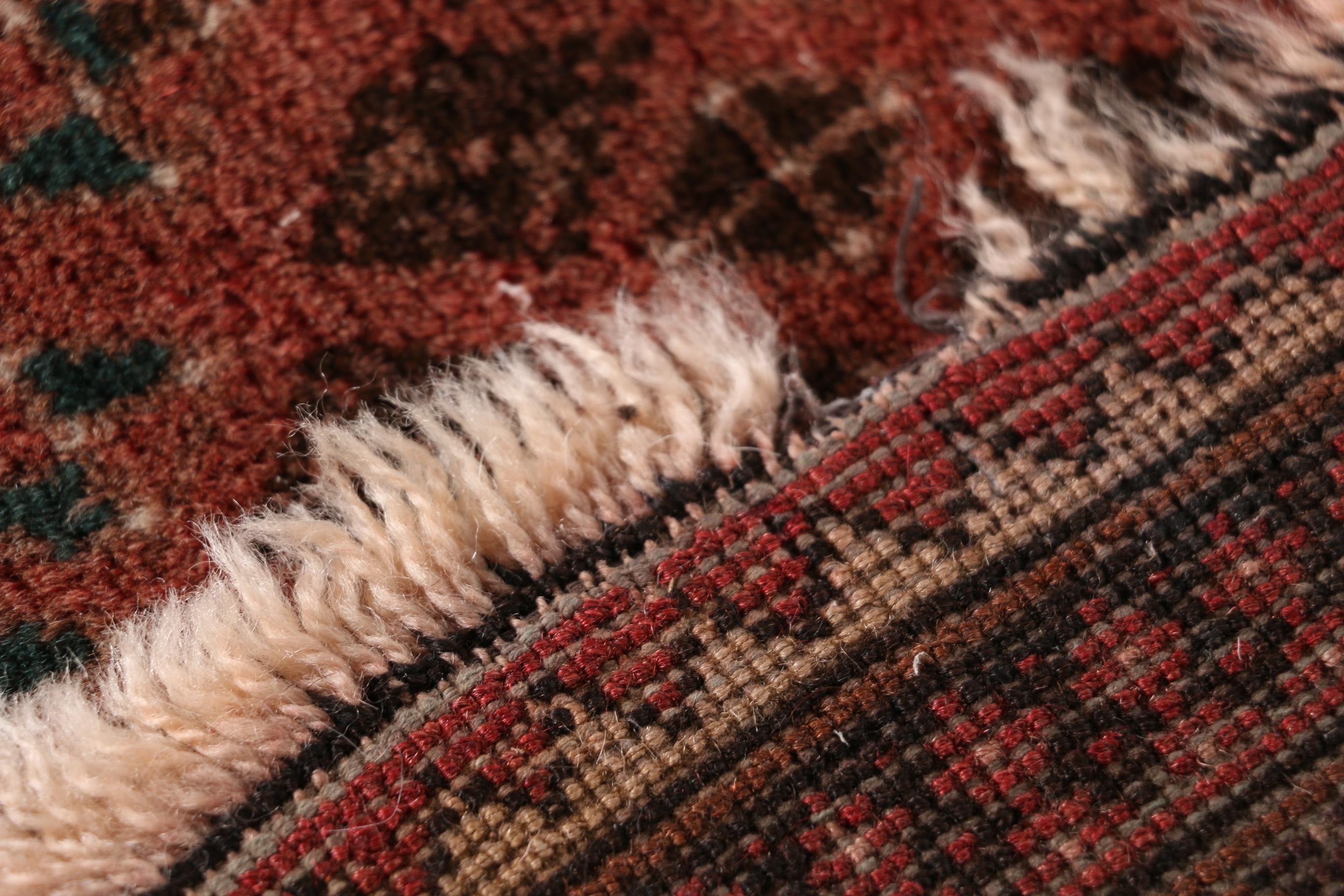 Semi-Antique Hand-Knotted Anatolian Area Rug