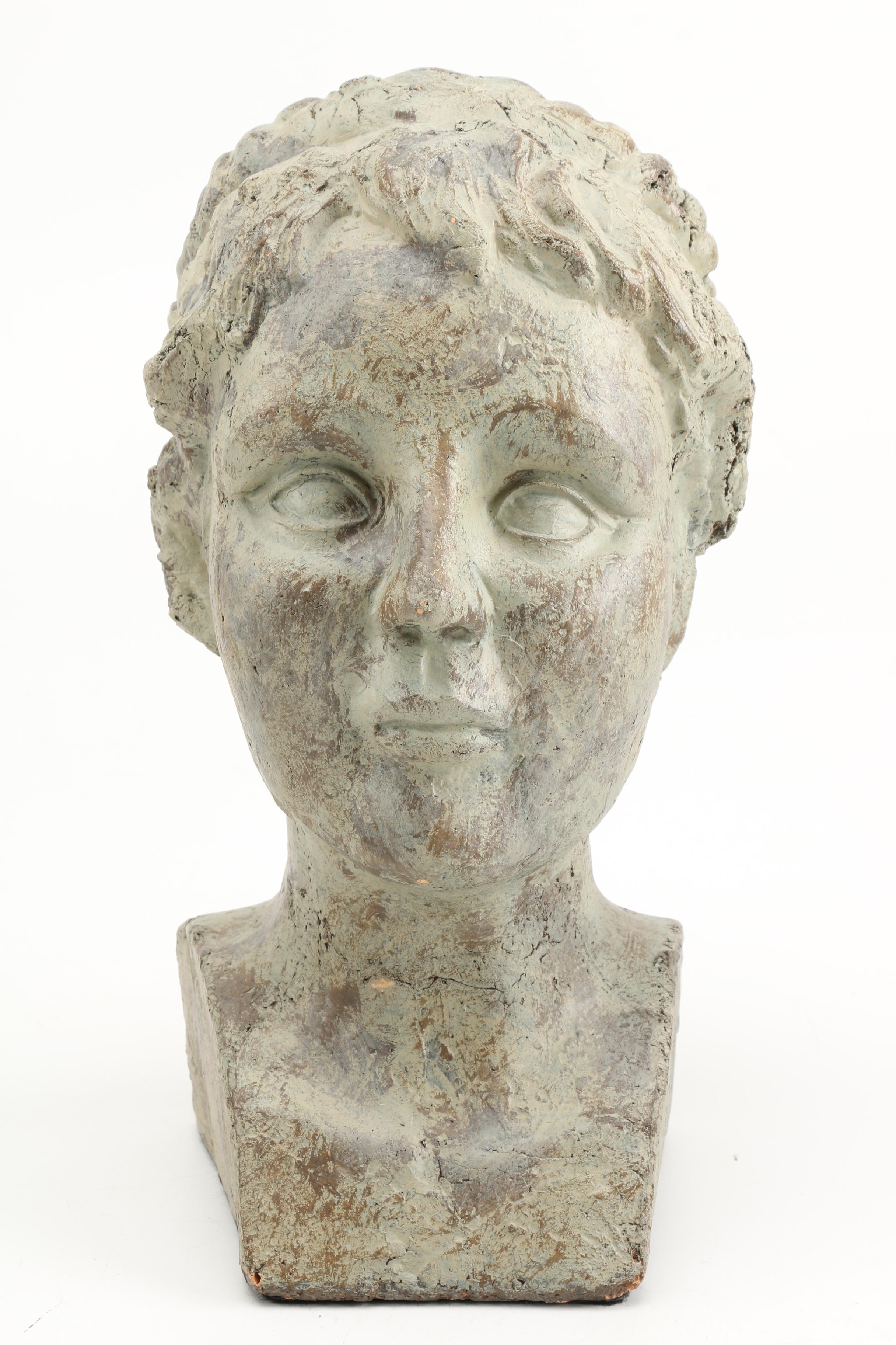 Bust of Woman in Plaster