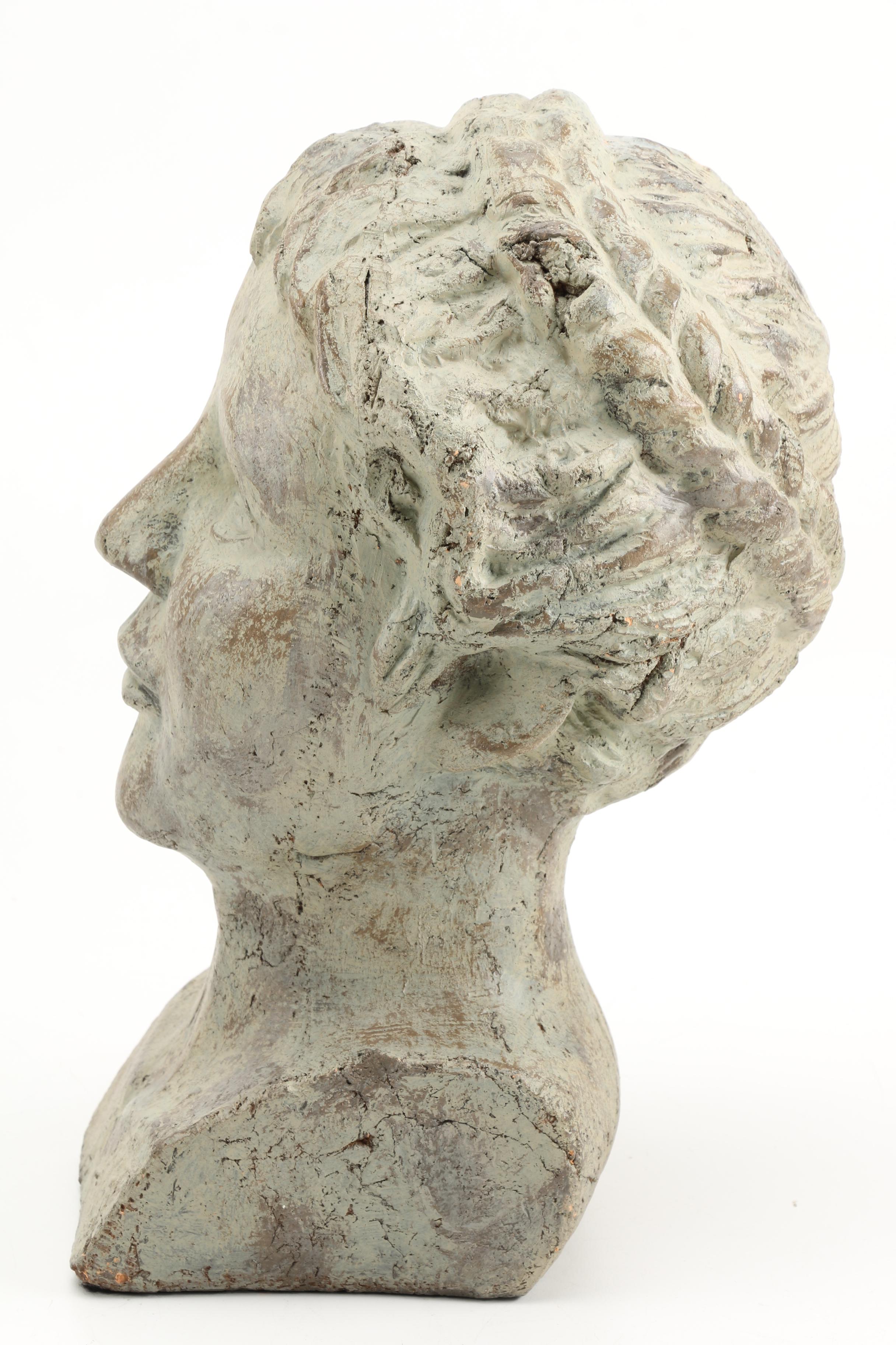 Bust of Woman in Plaster