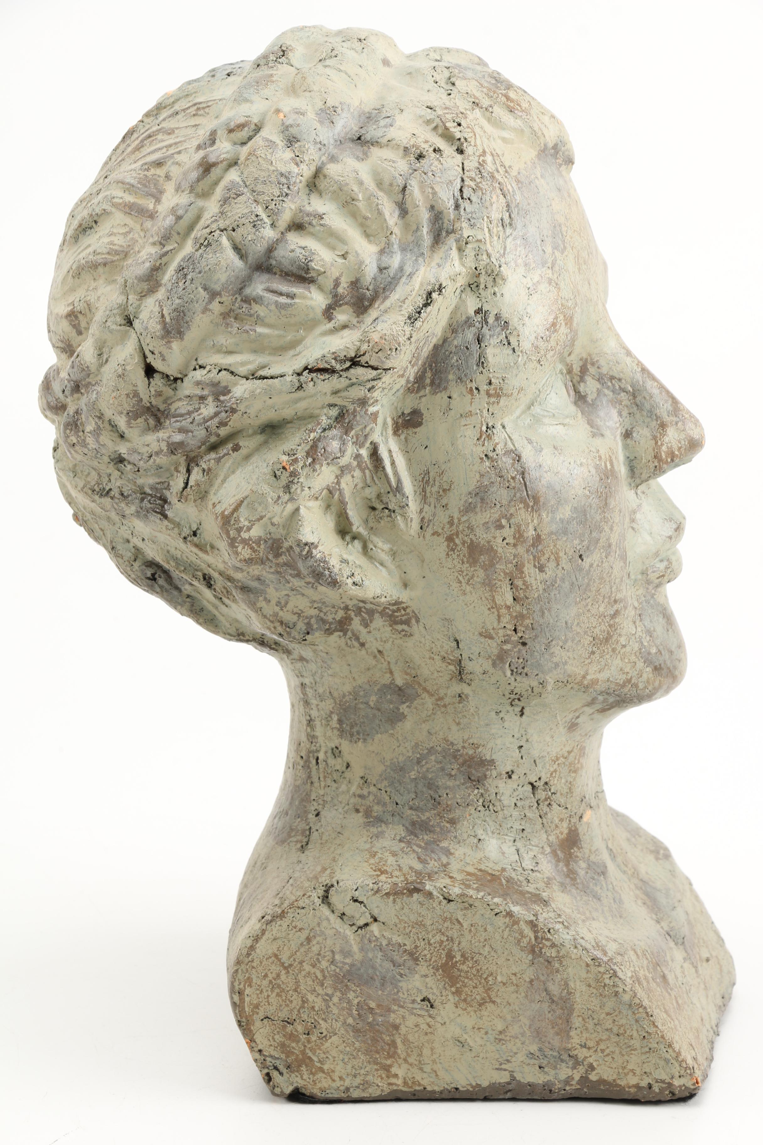 Bust of Woman in Plaster