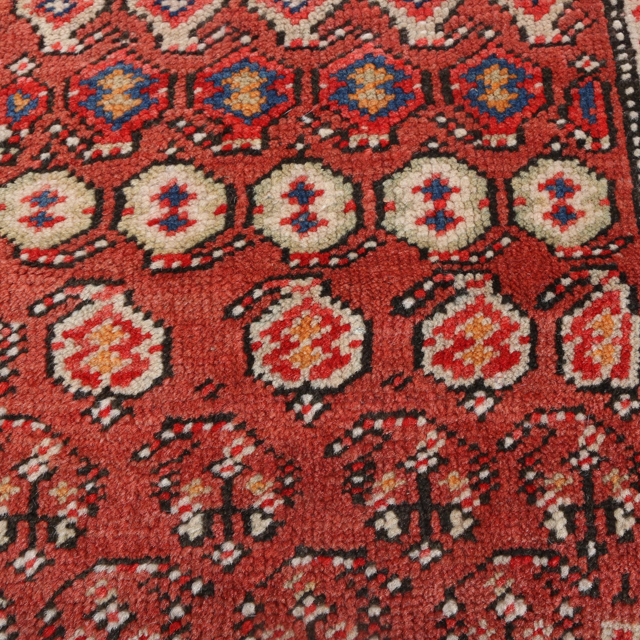 Vintage Hand-Knotted Anatolian Wool Yastik