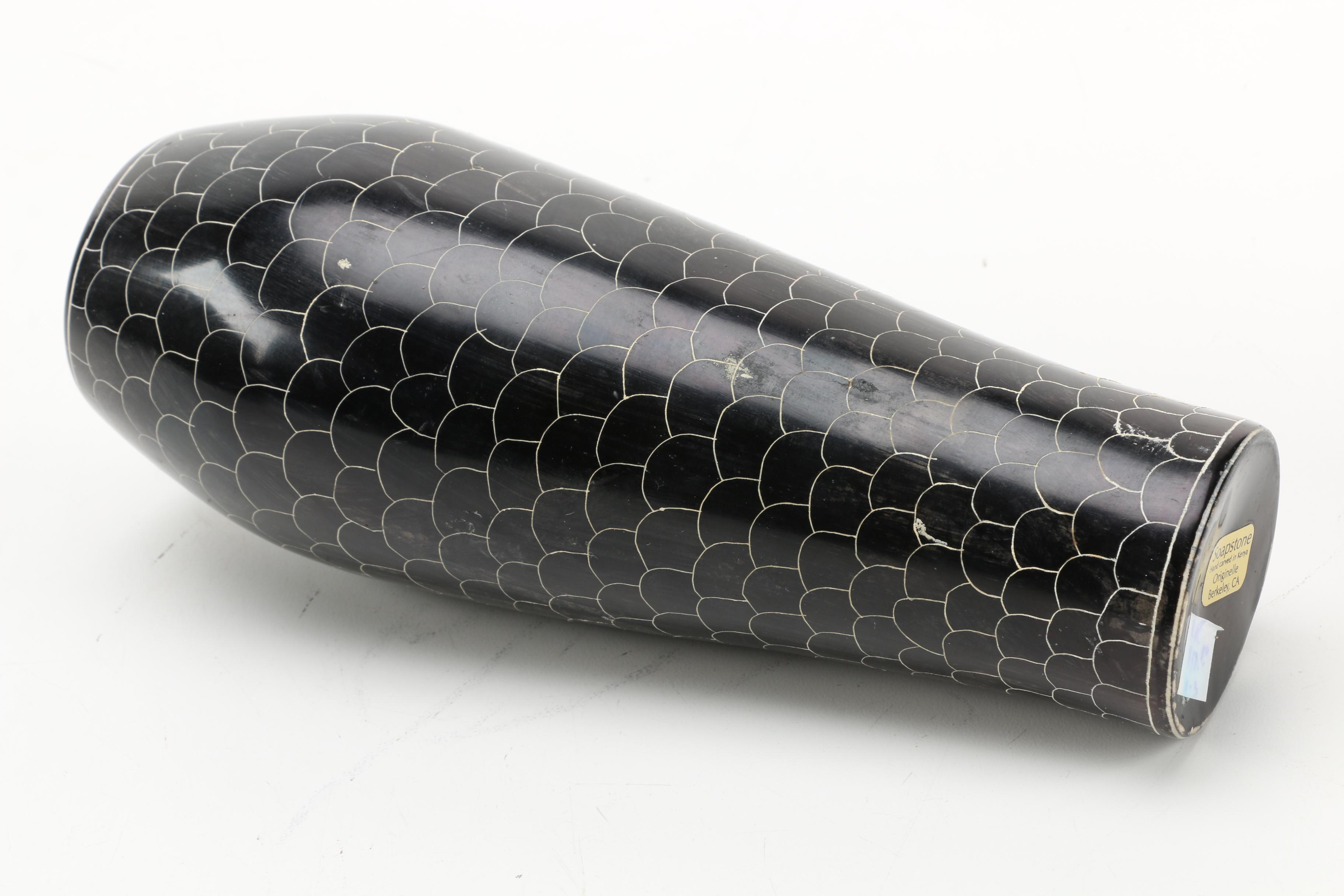 Hand Thrown and Soapstone Vase Selection