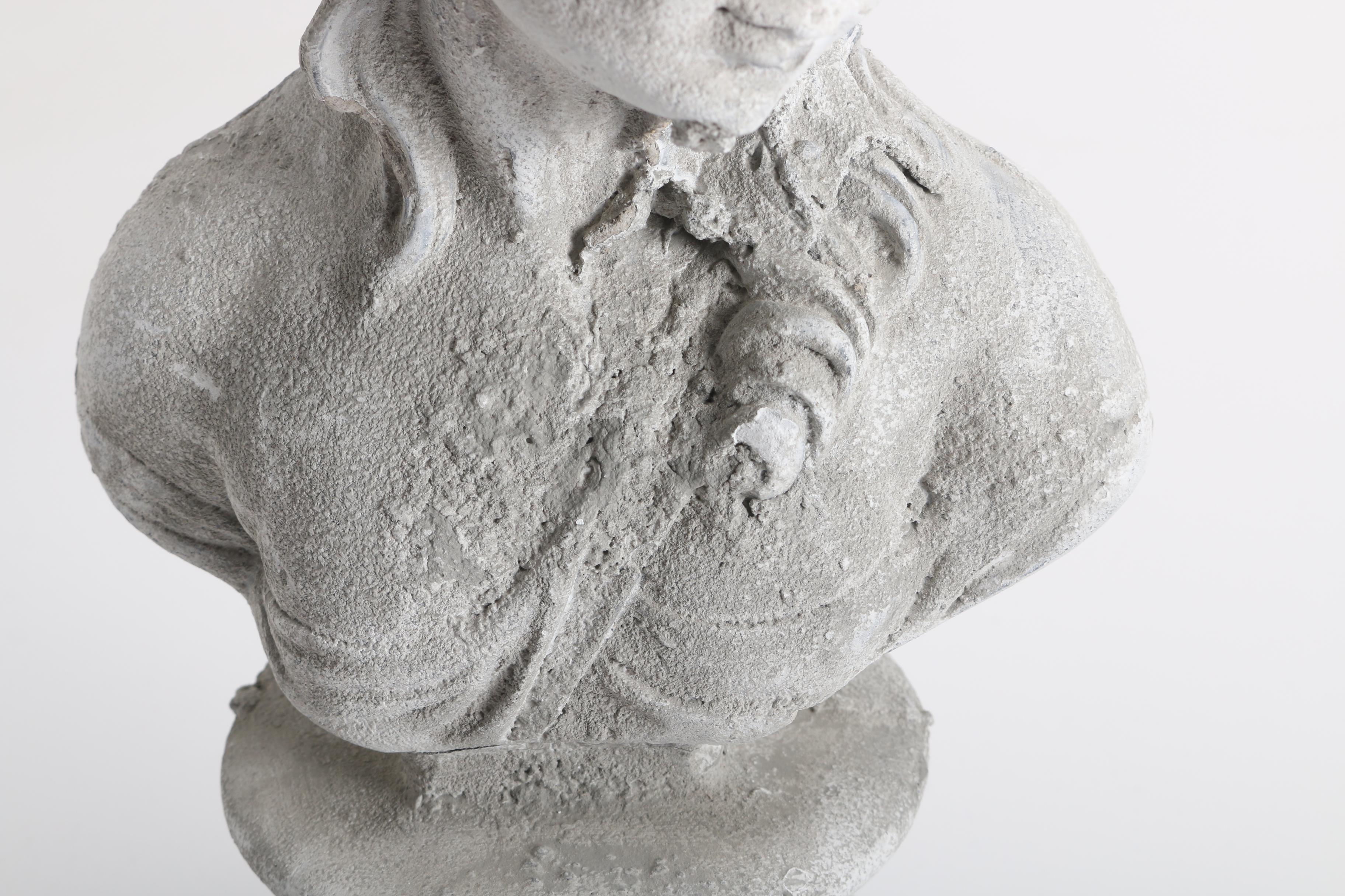 Concrete Romanesque Bust