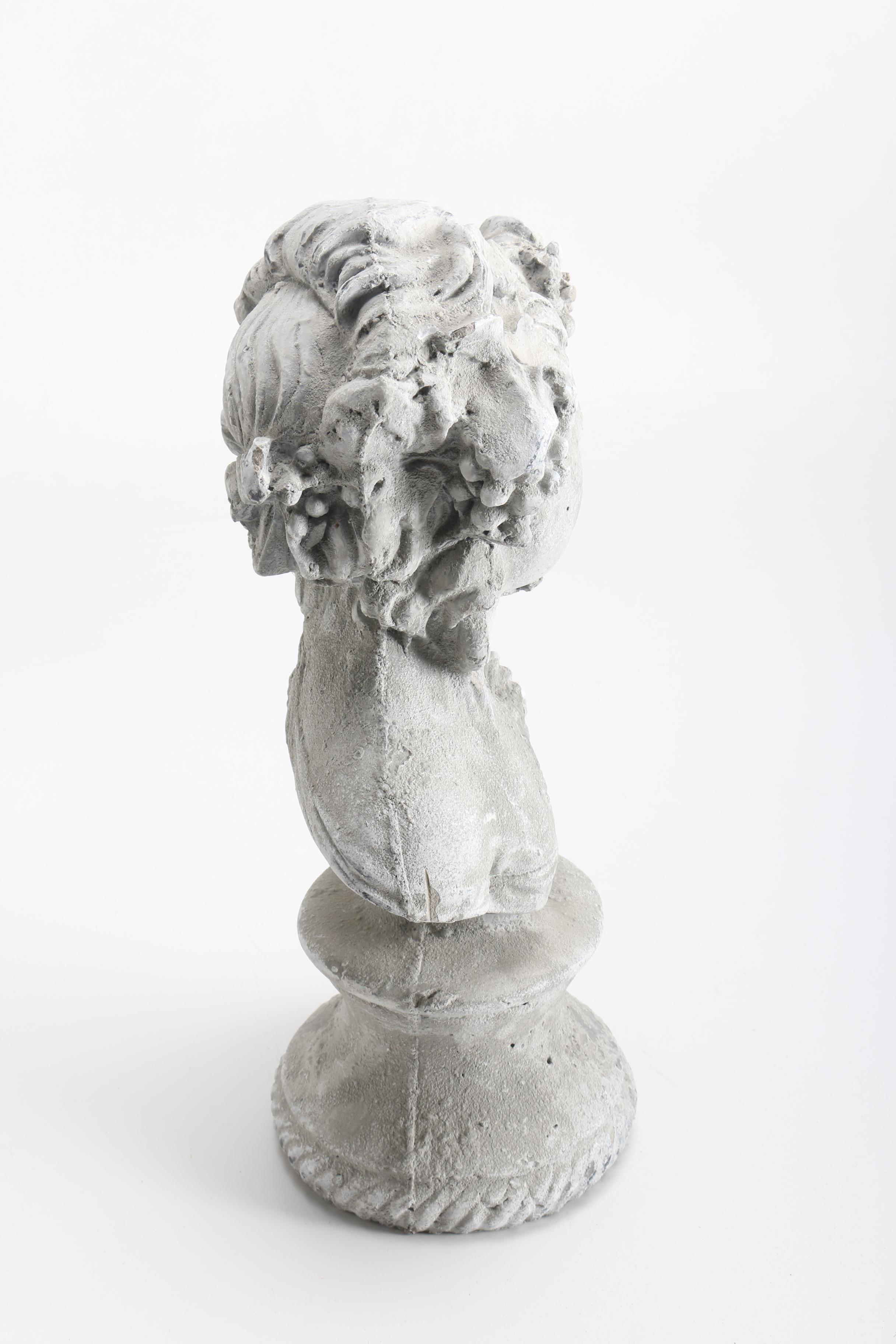 Concrete Romanesque Bust