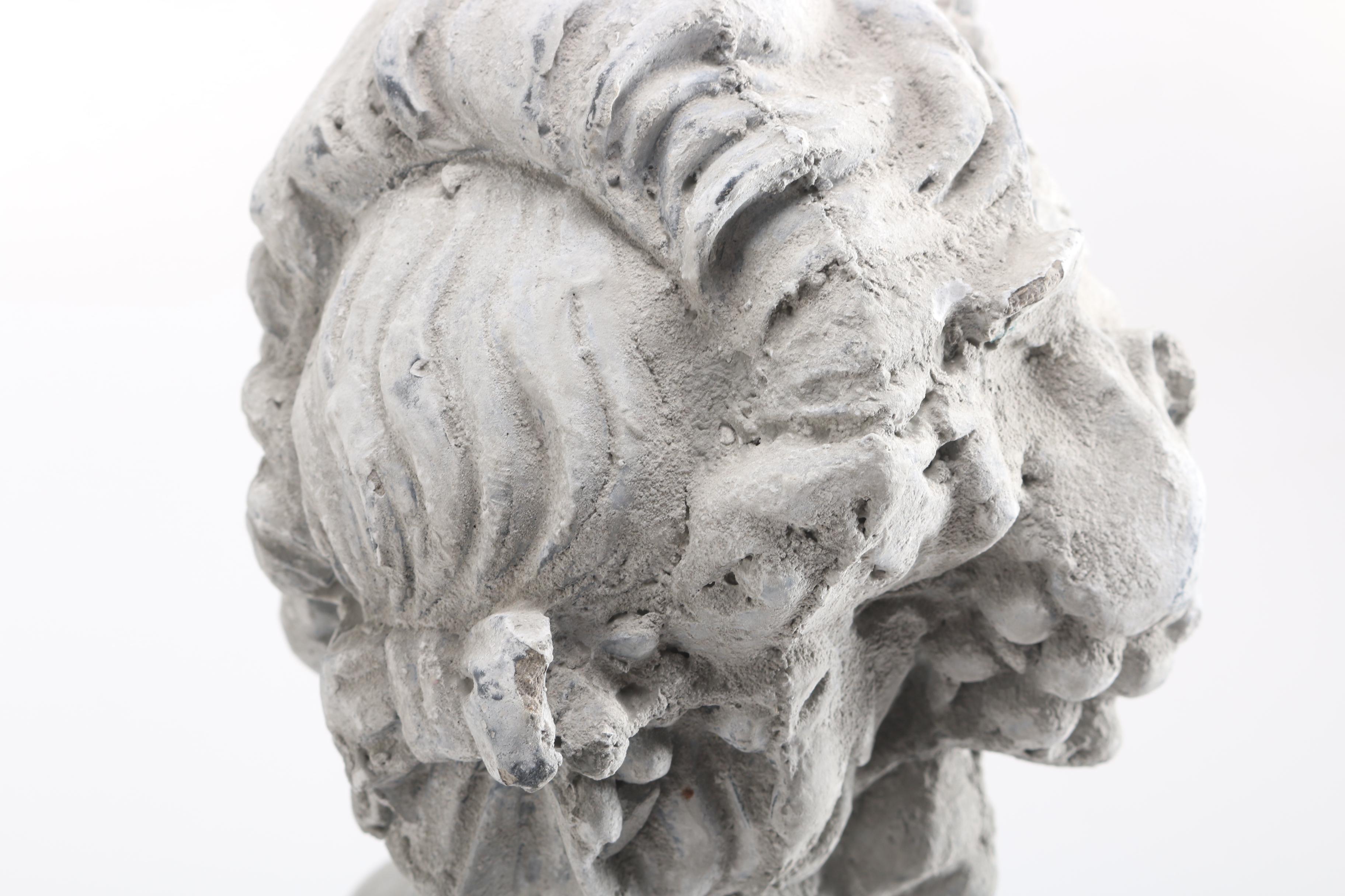 Concrete Romanesque Bust