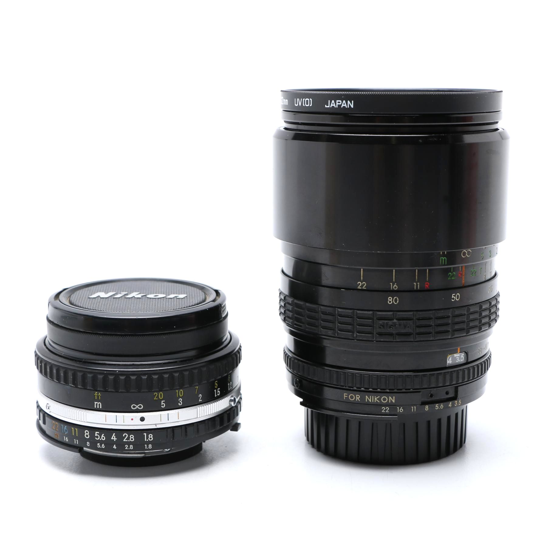 Sigma and Nikon Camera Lenses