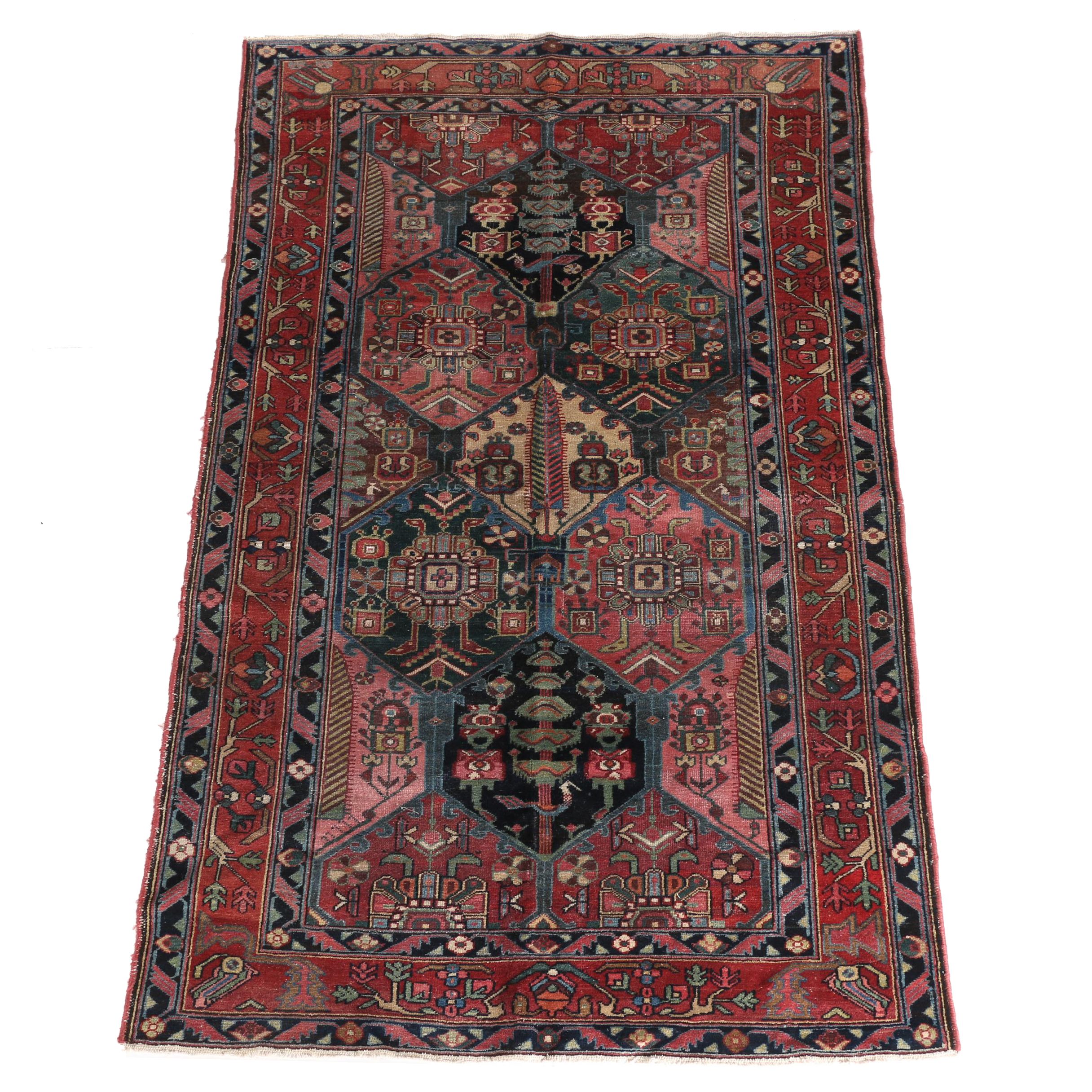 Outstanding Hand-Knotted Persian Bakhtiari Garden Rug