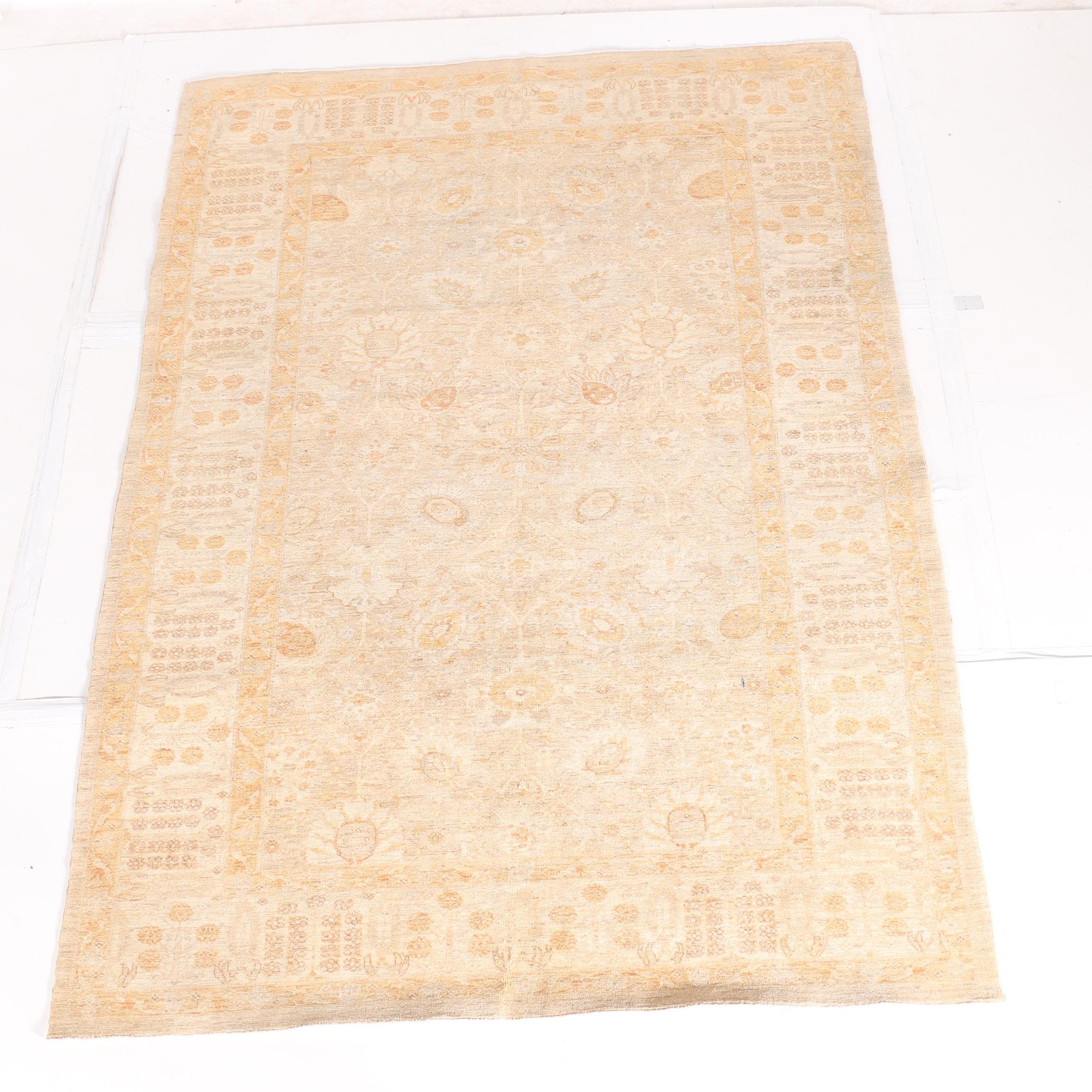 Antique Turkish Oushak Area Rug