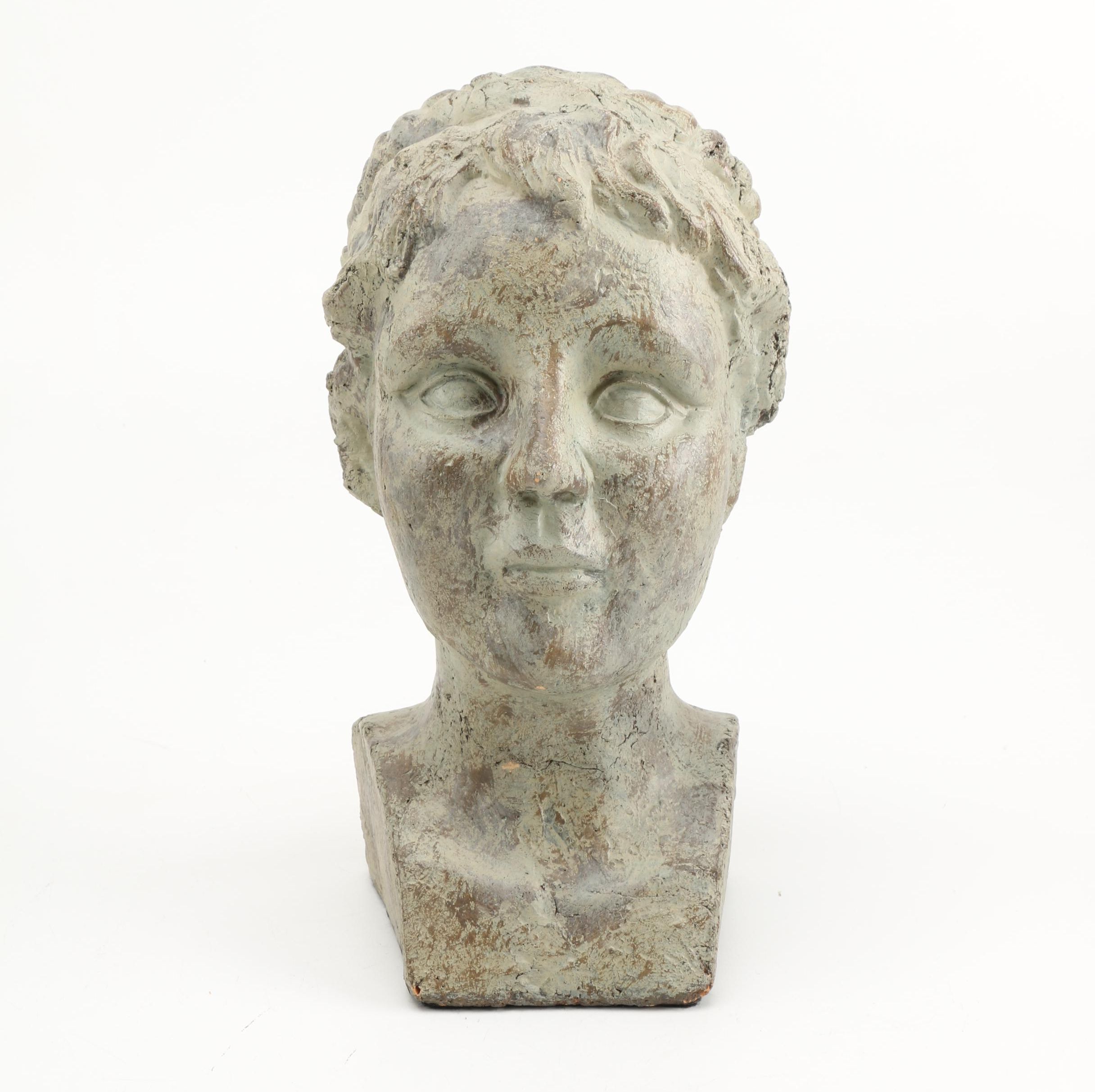 Bust of Woman in Plaster