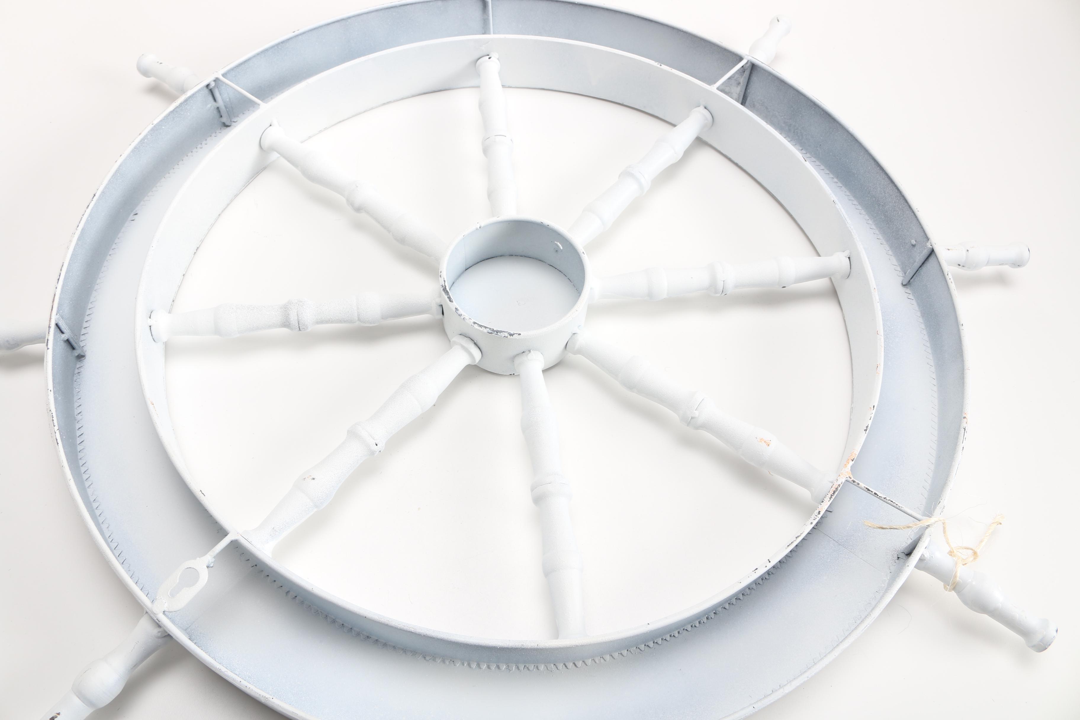 Metal Decorative Nautical Wheel