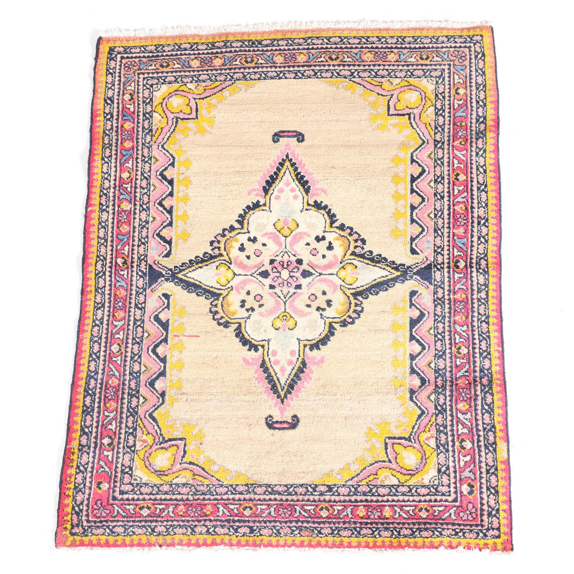 Hand-Knotted Persian Dowry Rug