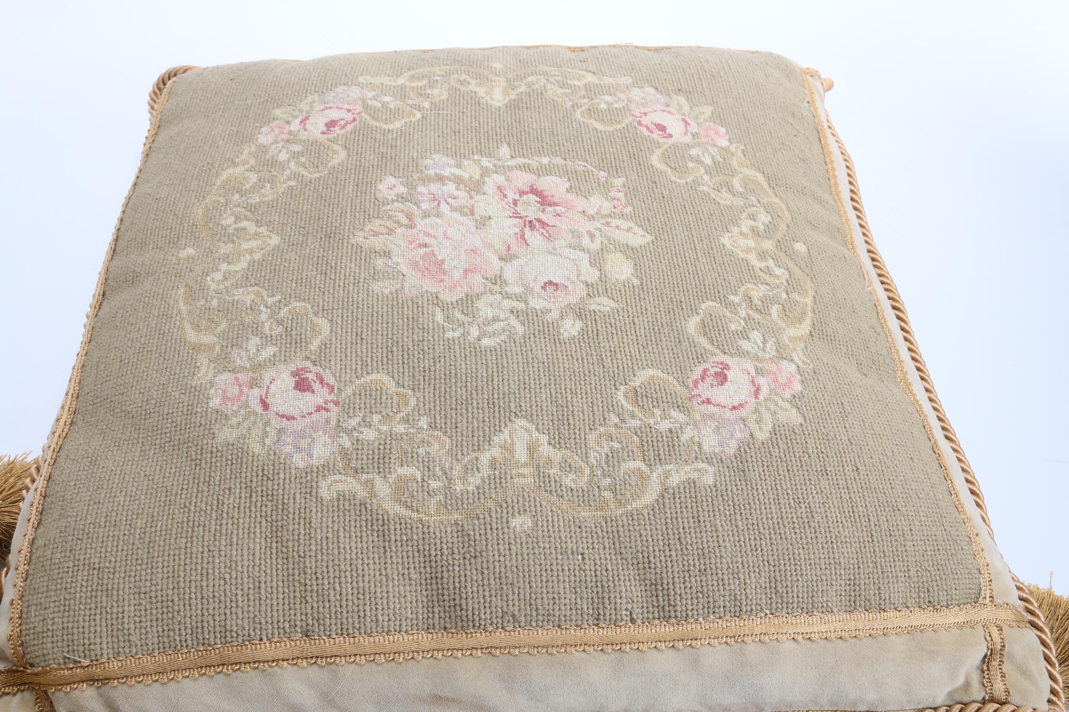 Pair of Vintage Needlepoint Pillows