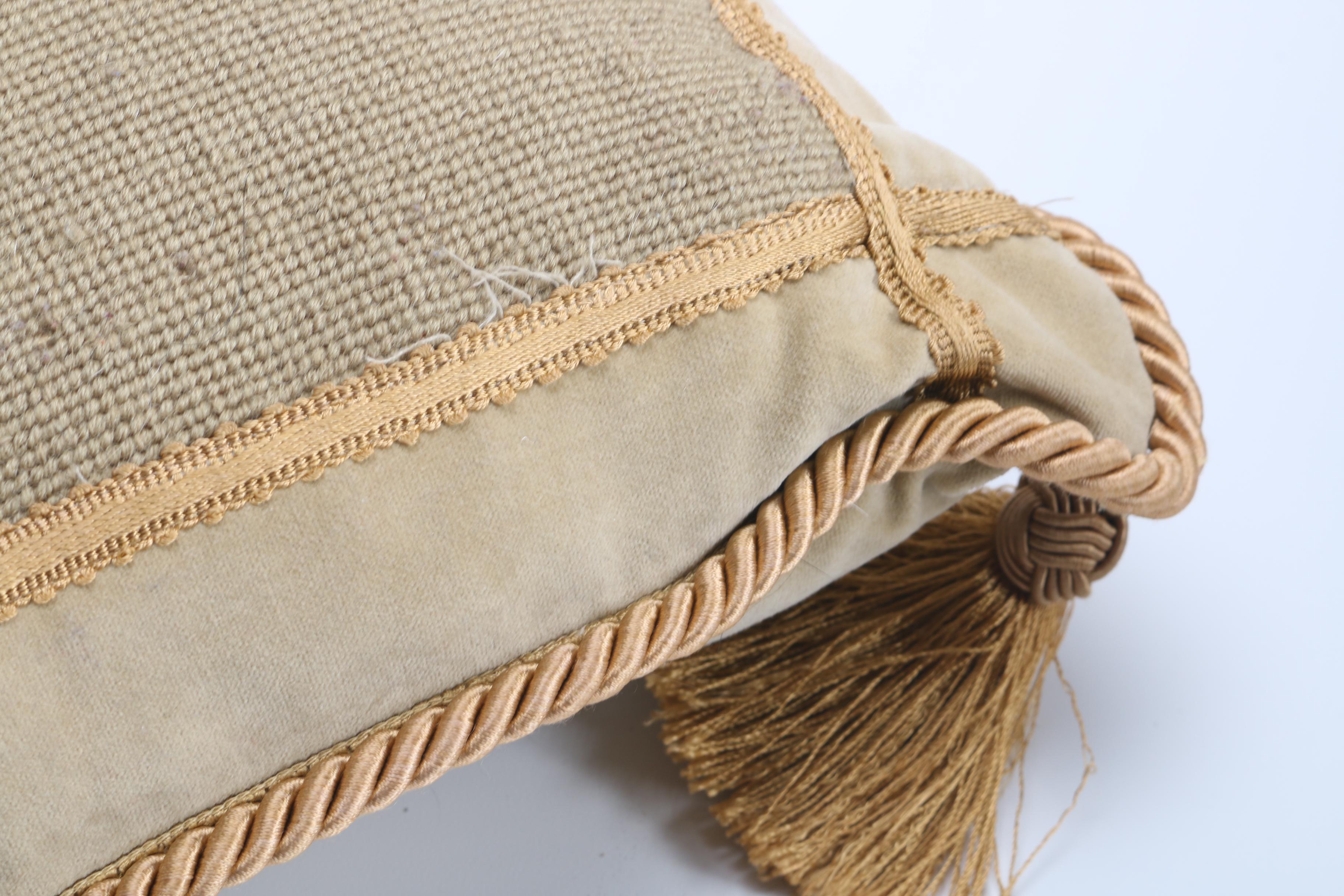 Pair of Vintage Needlepoint Pillows