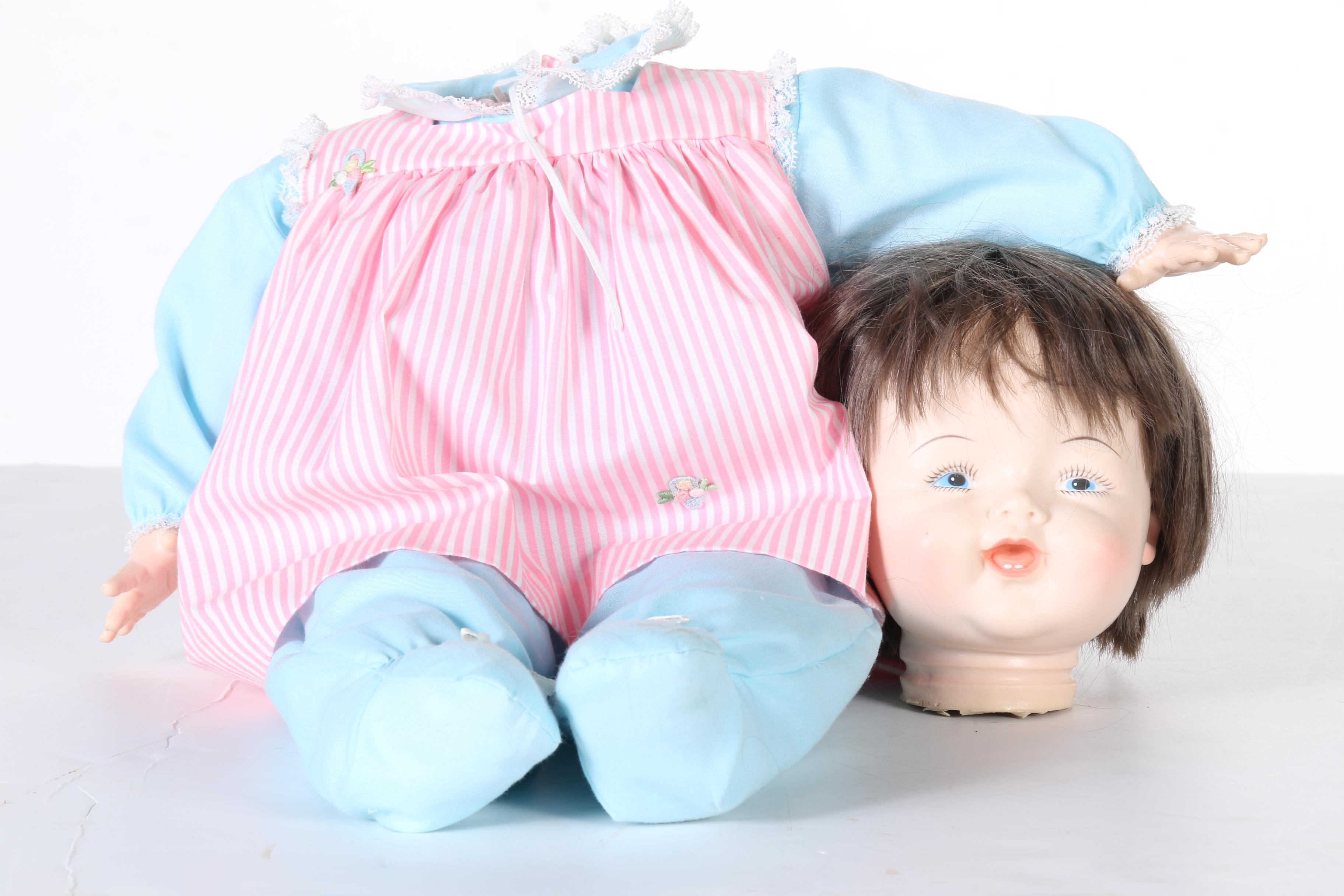 Variety of Vintage and Contemporary Composition Dolls