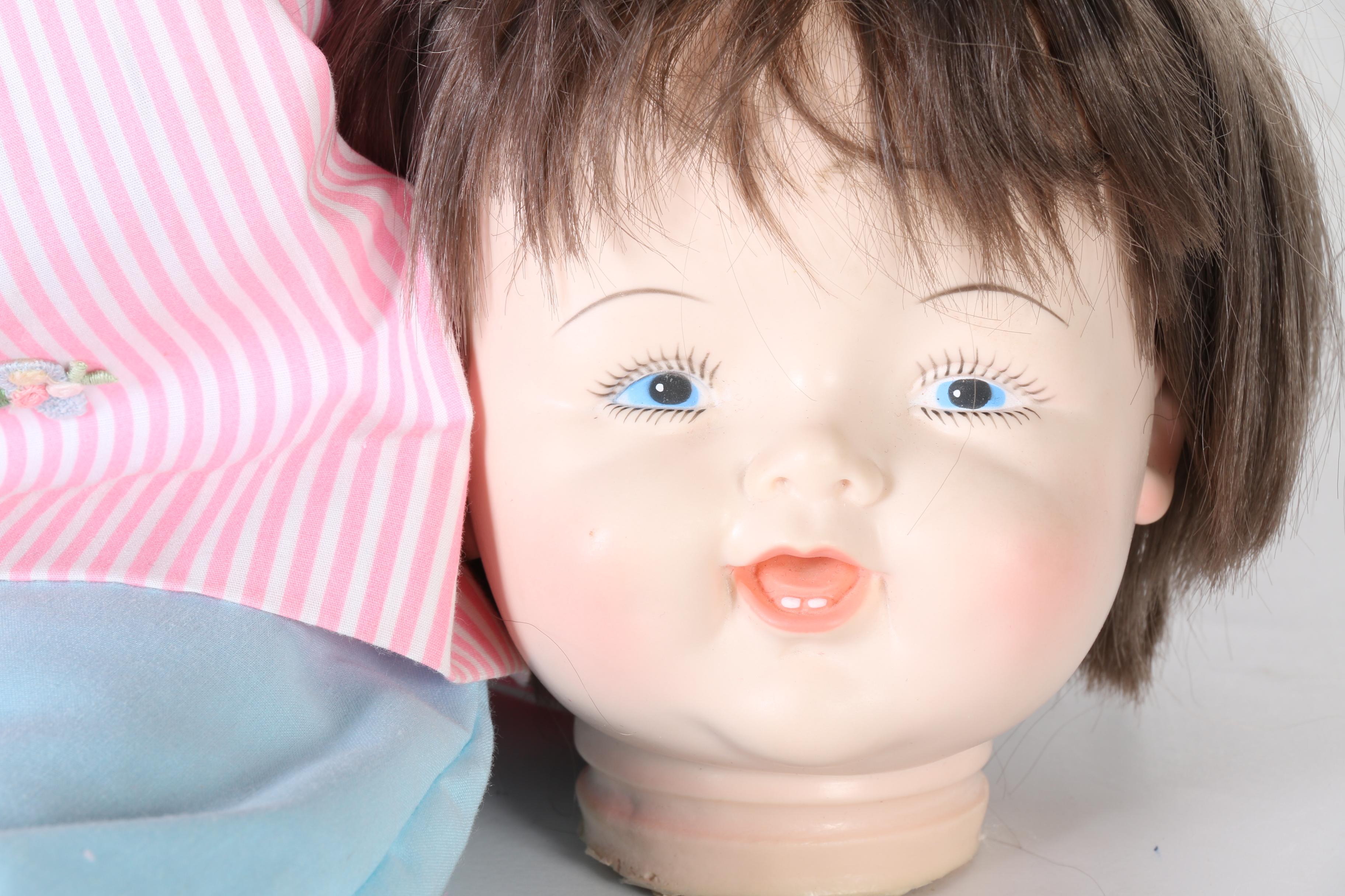 Variety of Vintage and Contemporary Composition Dolls