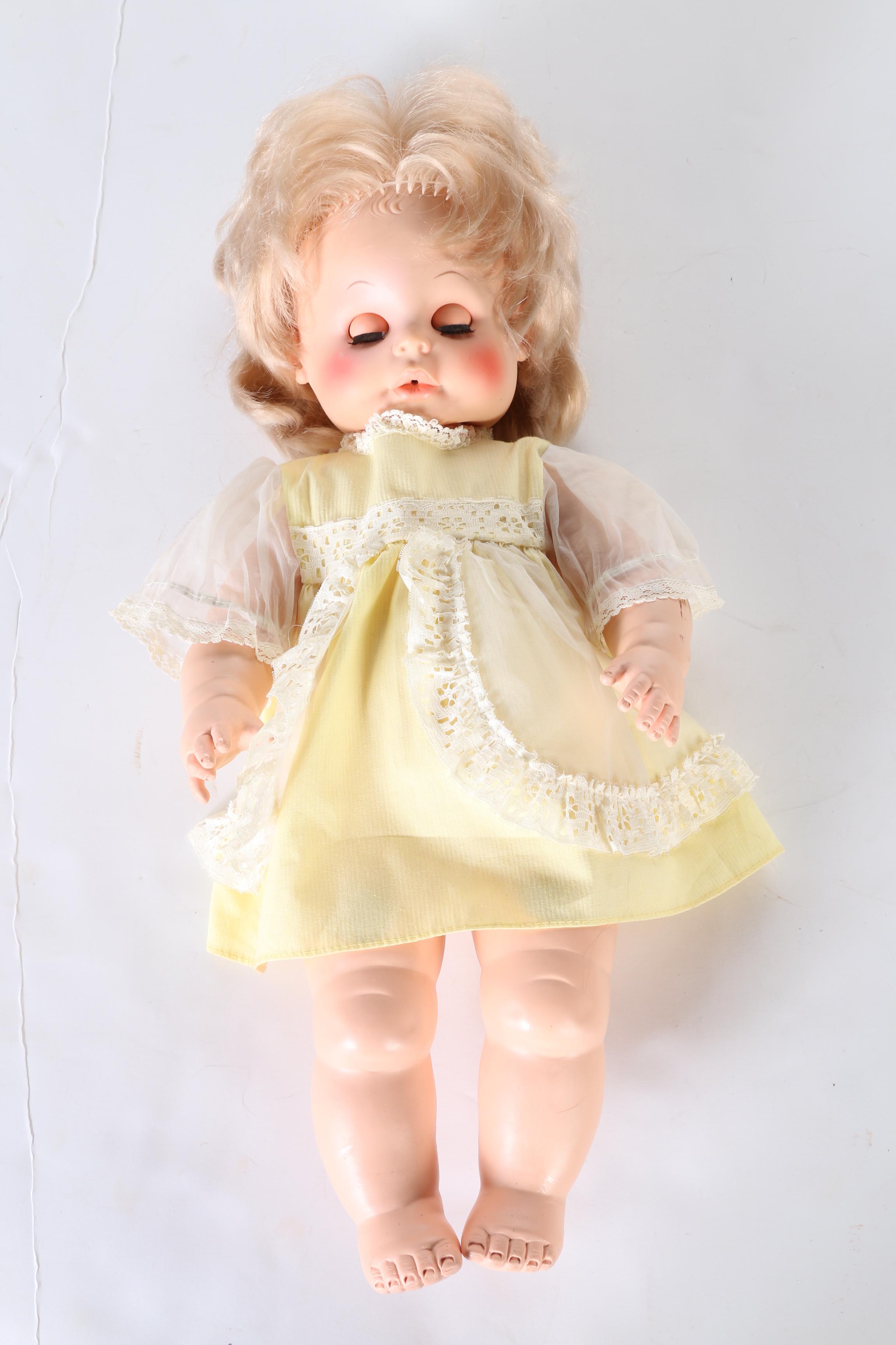 Variety of Vintage and Contemporary Composition Dolls