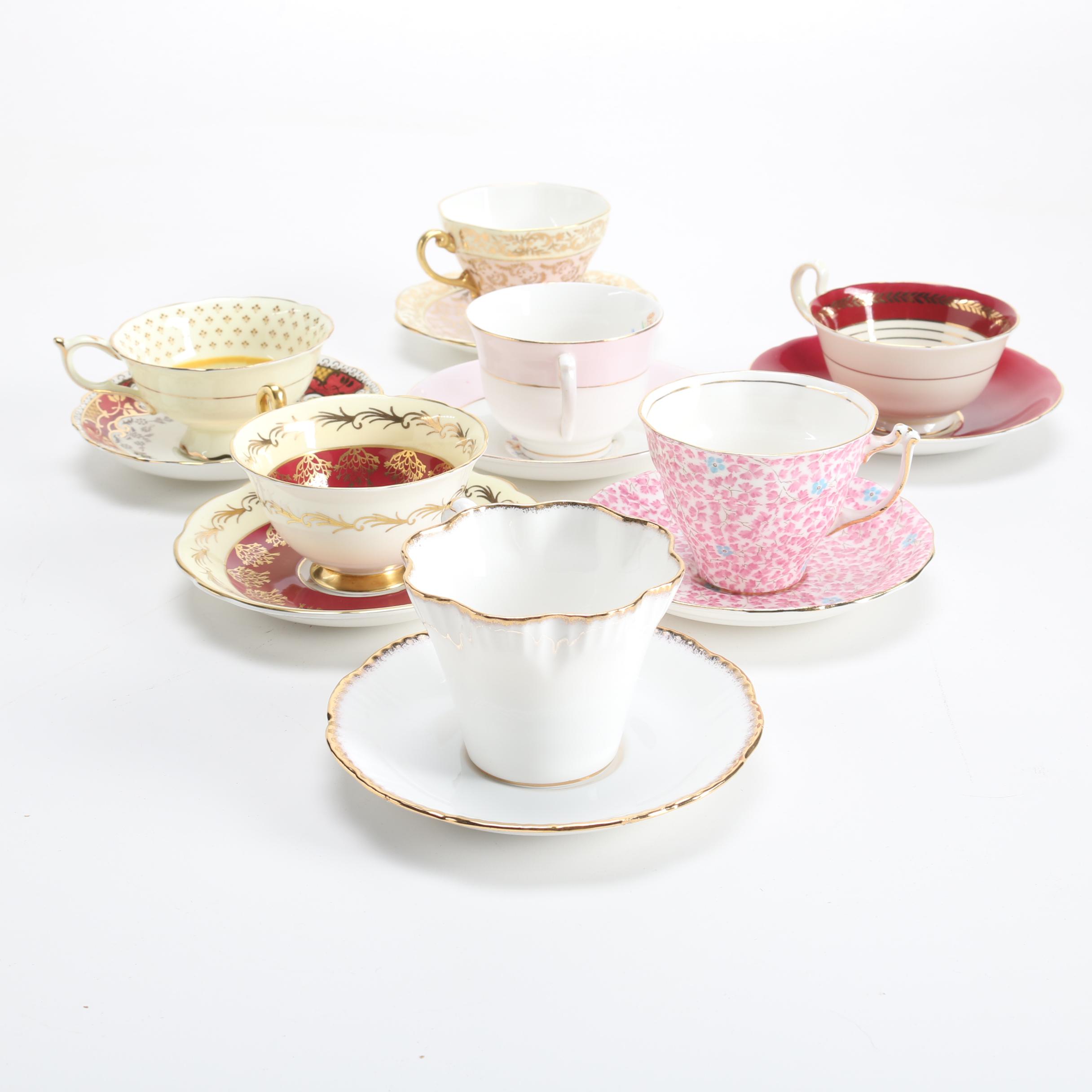 Bone China Teacups and Saucers
