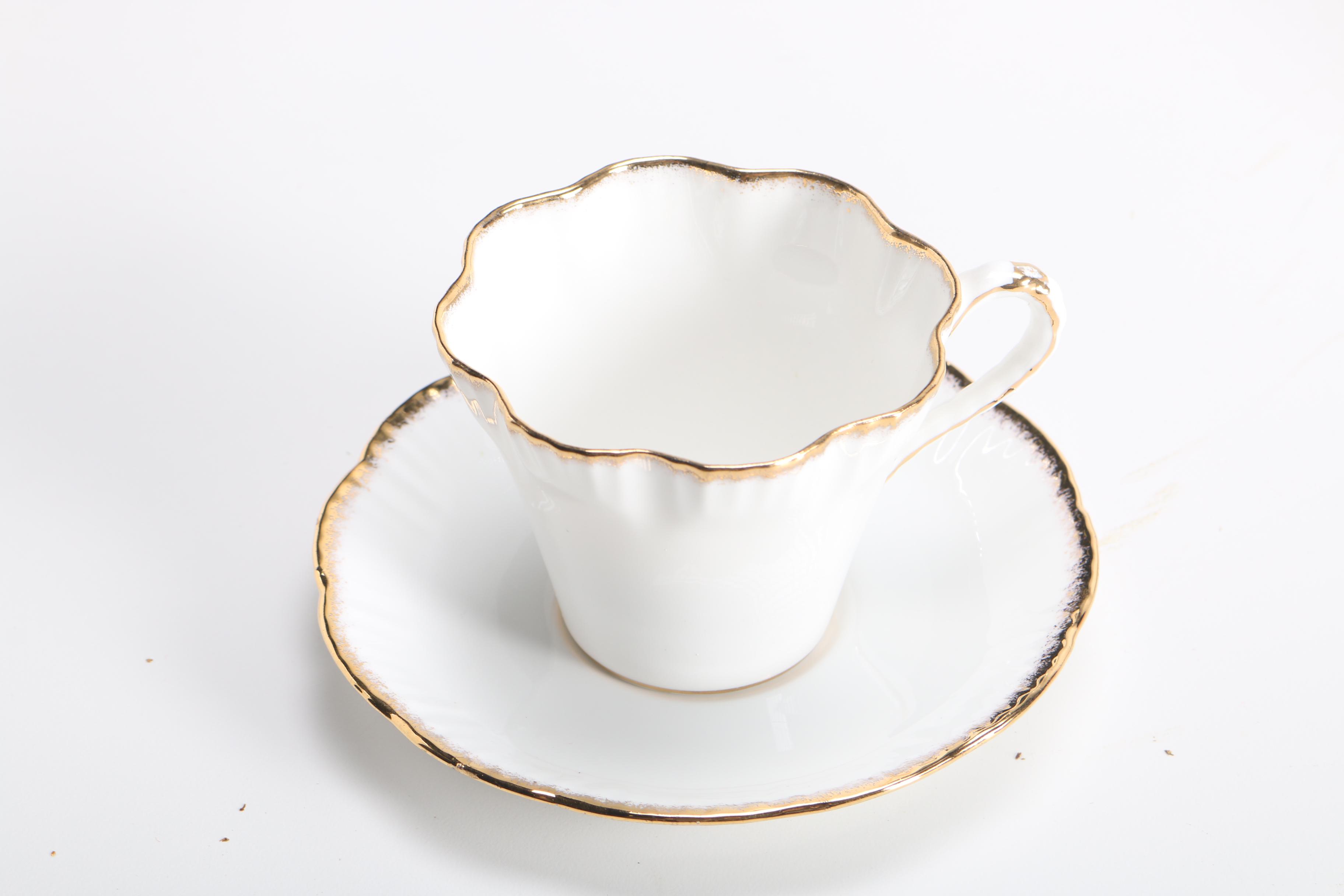 Bone China Teacups and Saucers