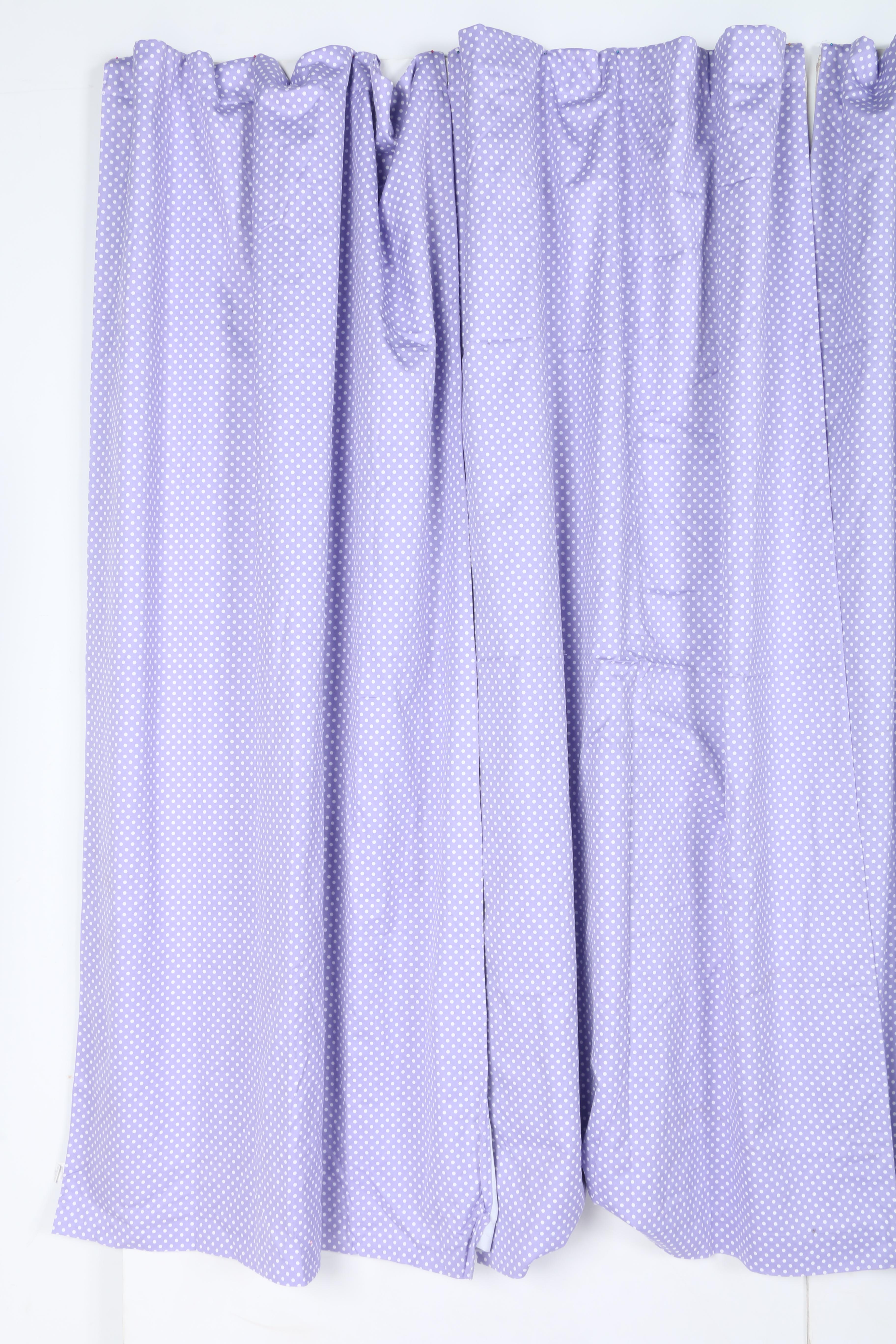 Pottery Barn Kids Polka Dot Curtains With Extra Fabric