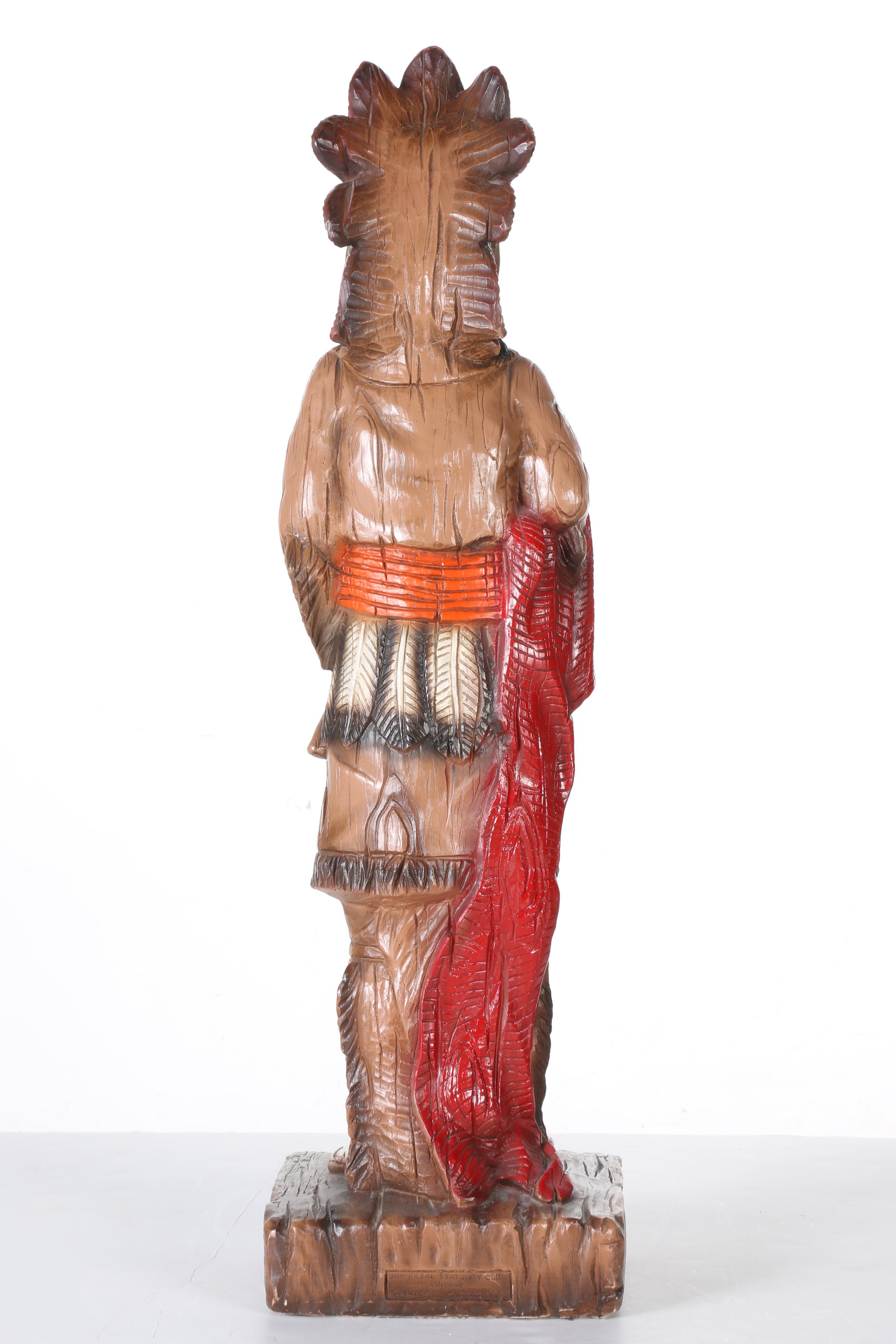 1972 Universal Statuary Corp. Cigar Store Indian