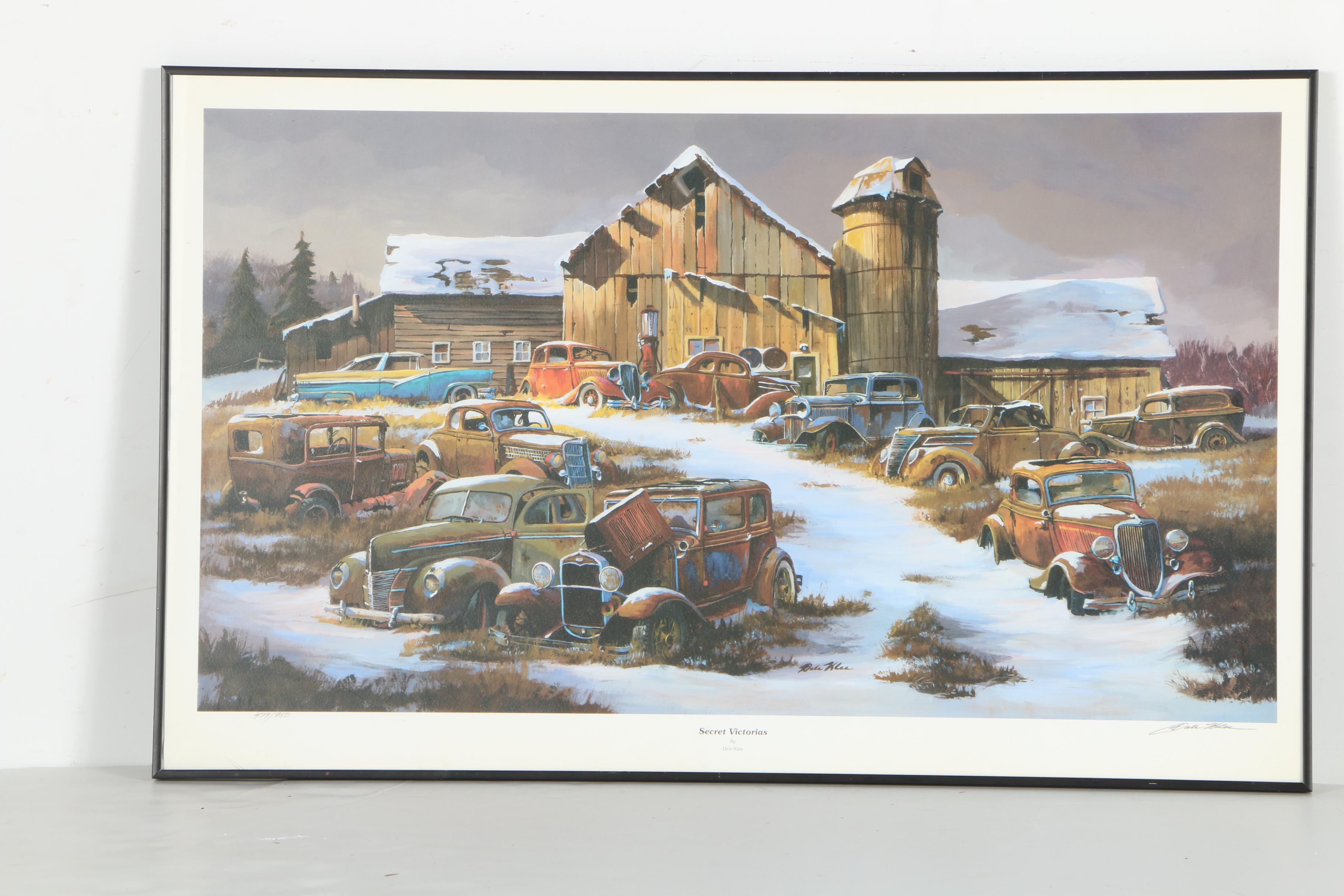 Dale Klee Offset Lithograph on Paper "Secret Victorias"