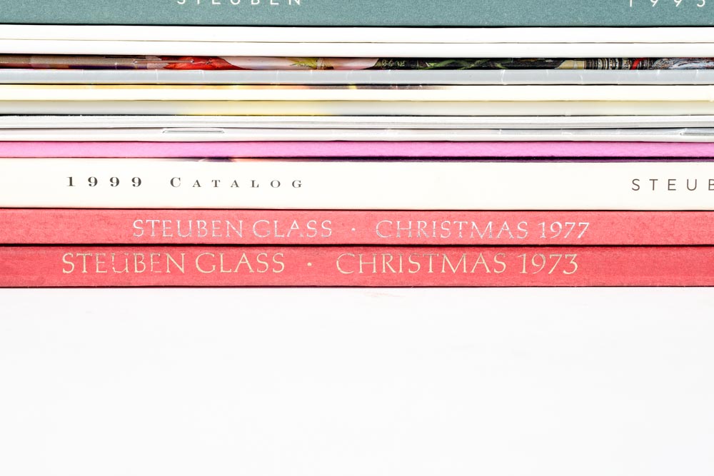 Large Collection of Steuben Glass Reference Catalogs