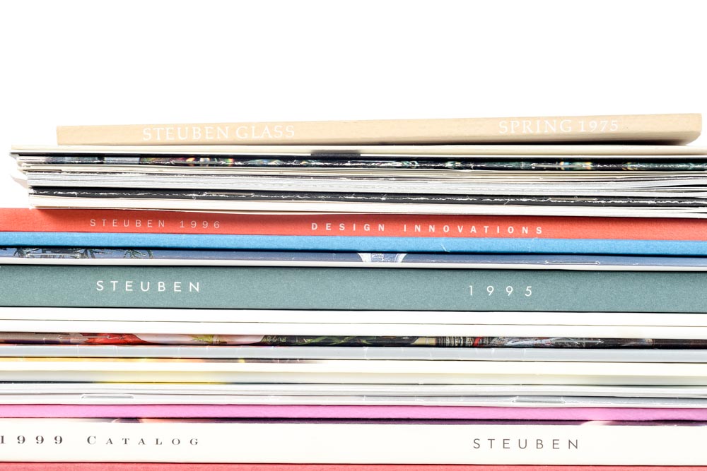 Large Collection of Steuben Glass Reference Catalogs