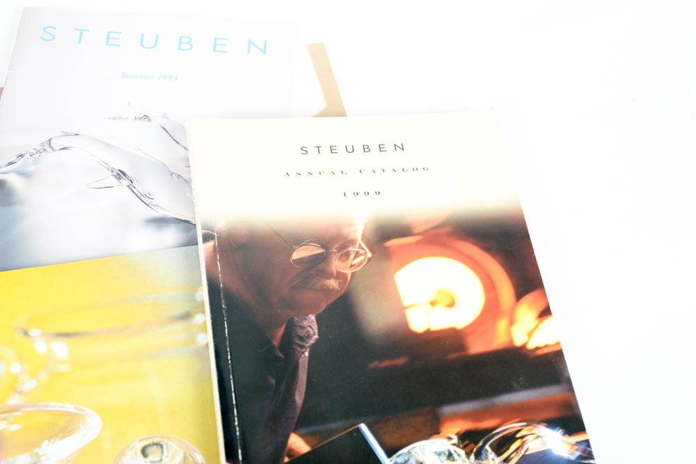 Large Collection of Steuben Glass Reference Catalogs