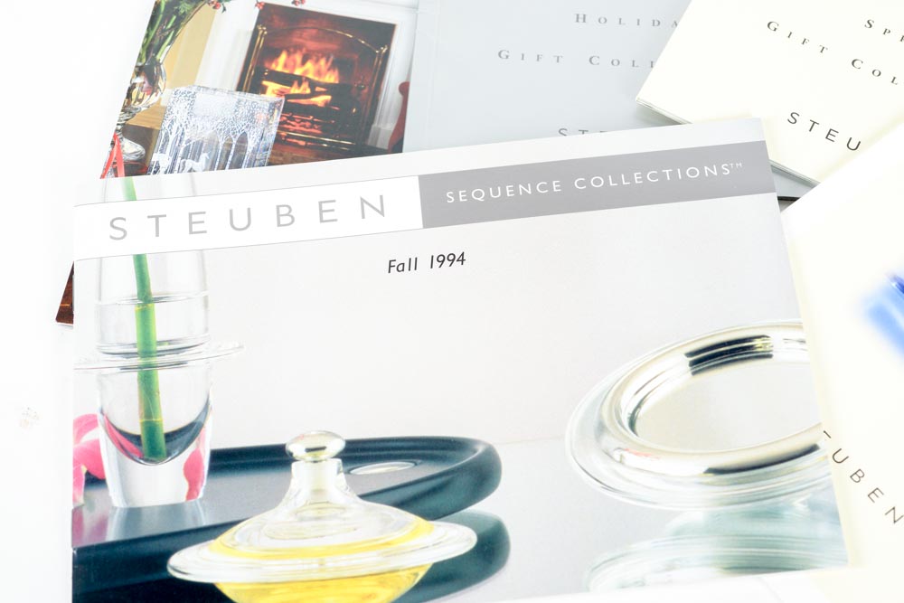 Large Collection of Steuben Glass Reference Catalogs
