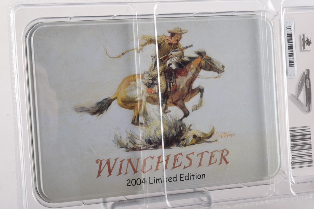 Winchester Limited Edition Ersatz Stag Knife Two Piece Set