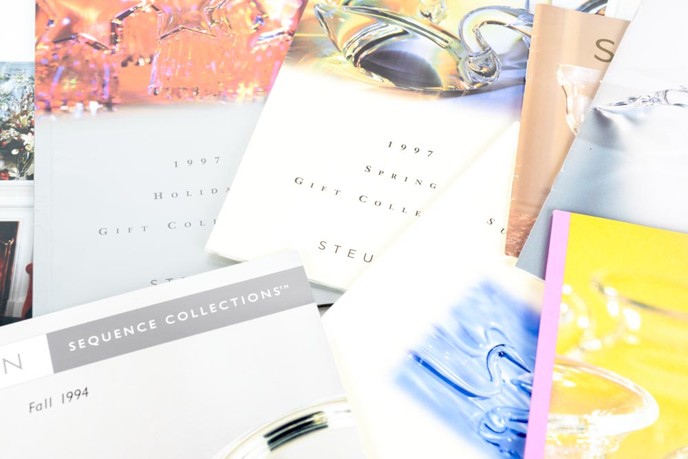 Large Collection of Steuben Glass Reference Catalogs