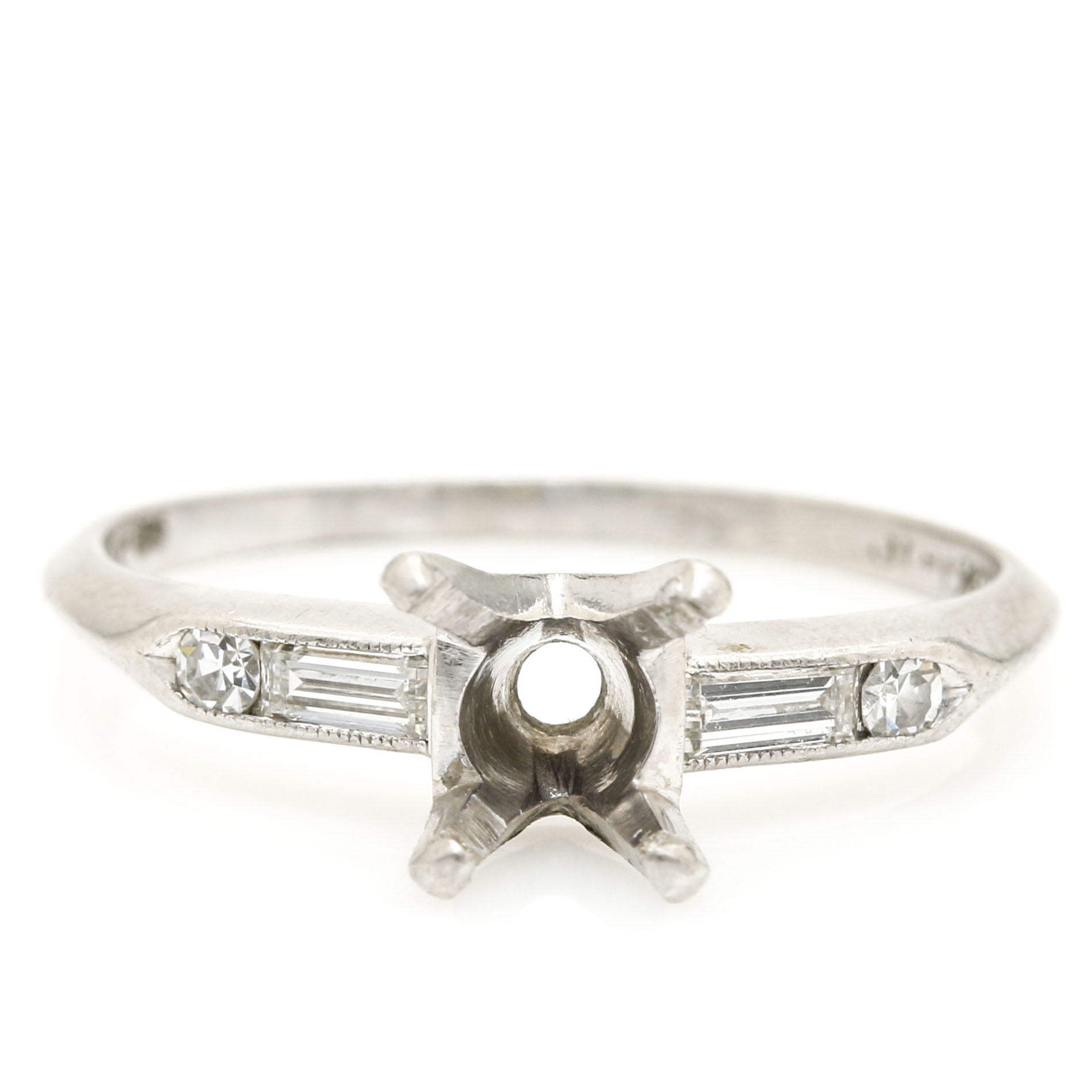 Platinum Diamond Ring Mount