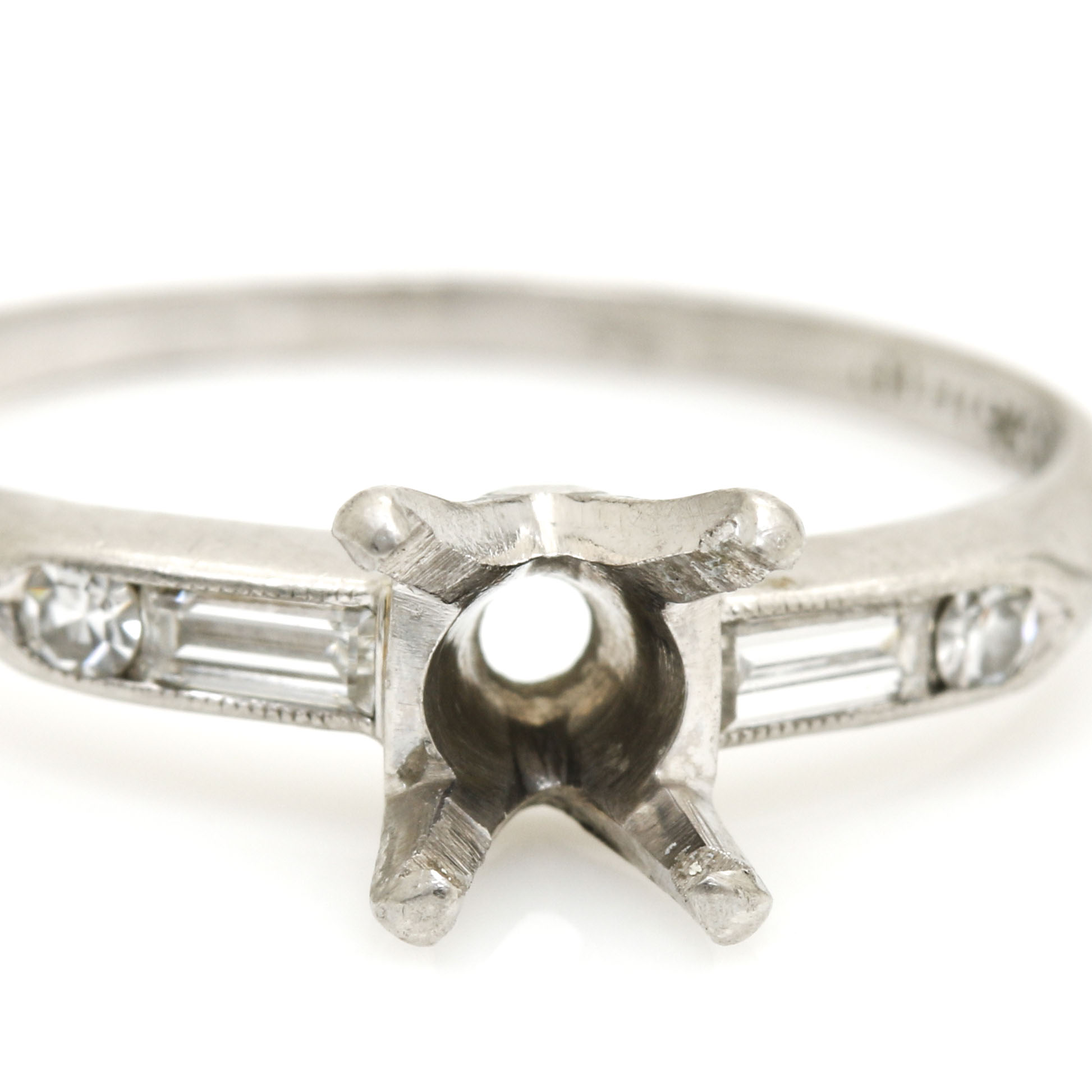 Platinum Diamond Ring Mount