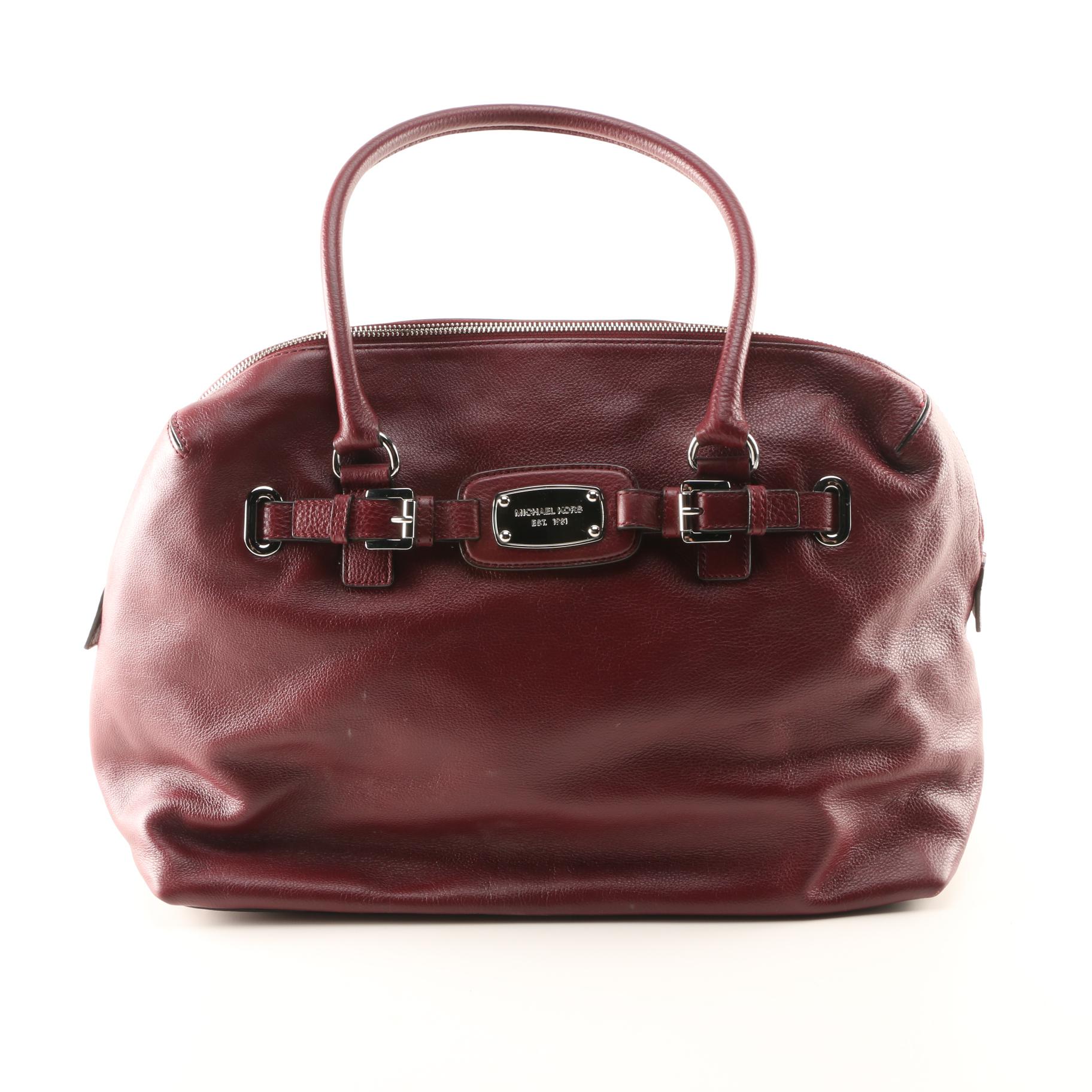 MICHAEL Michael Kors Burgundy Weekender Travel Bag